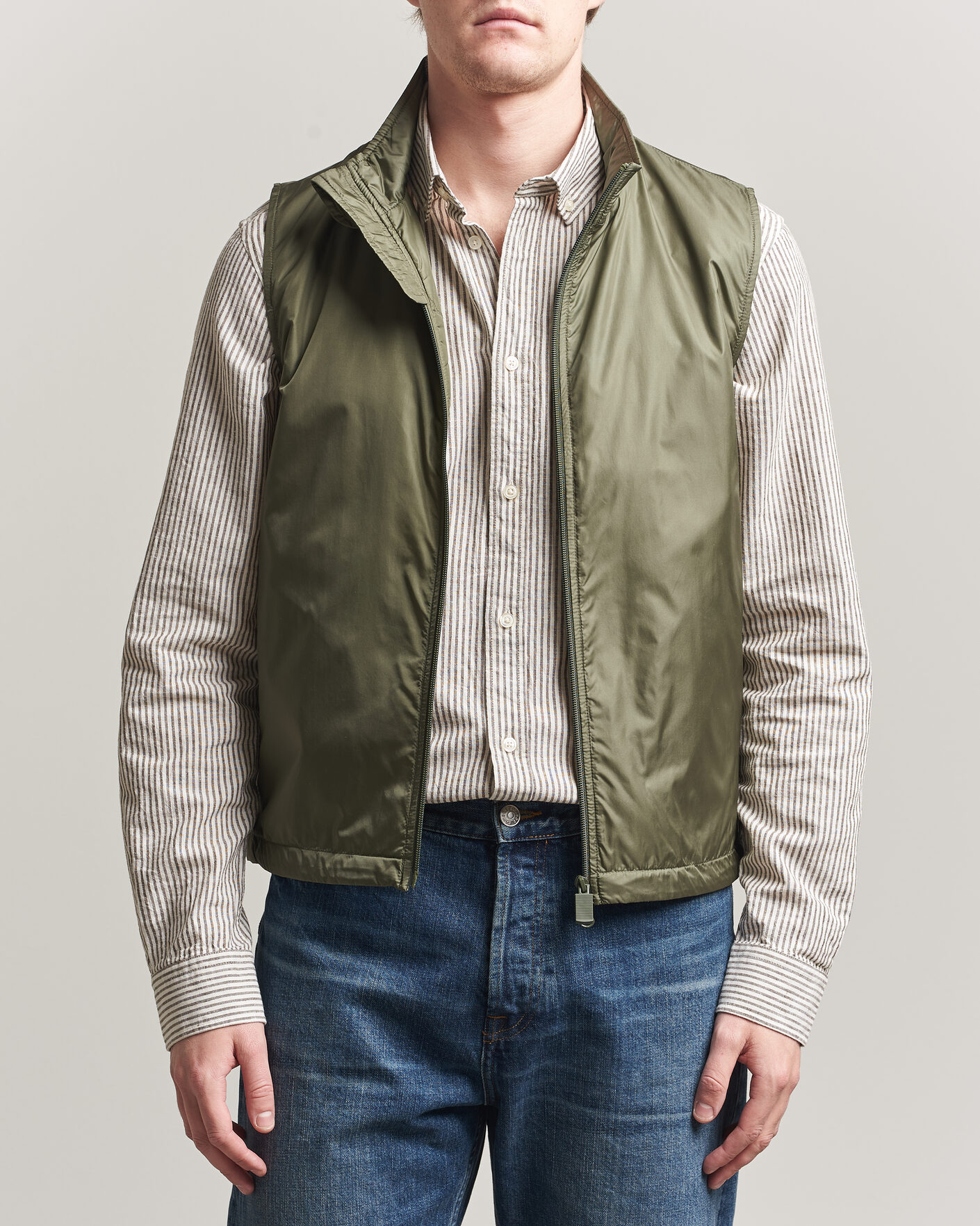 Herre | Vester | Aspesi | Vernes Nylon Gilet Olive