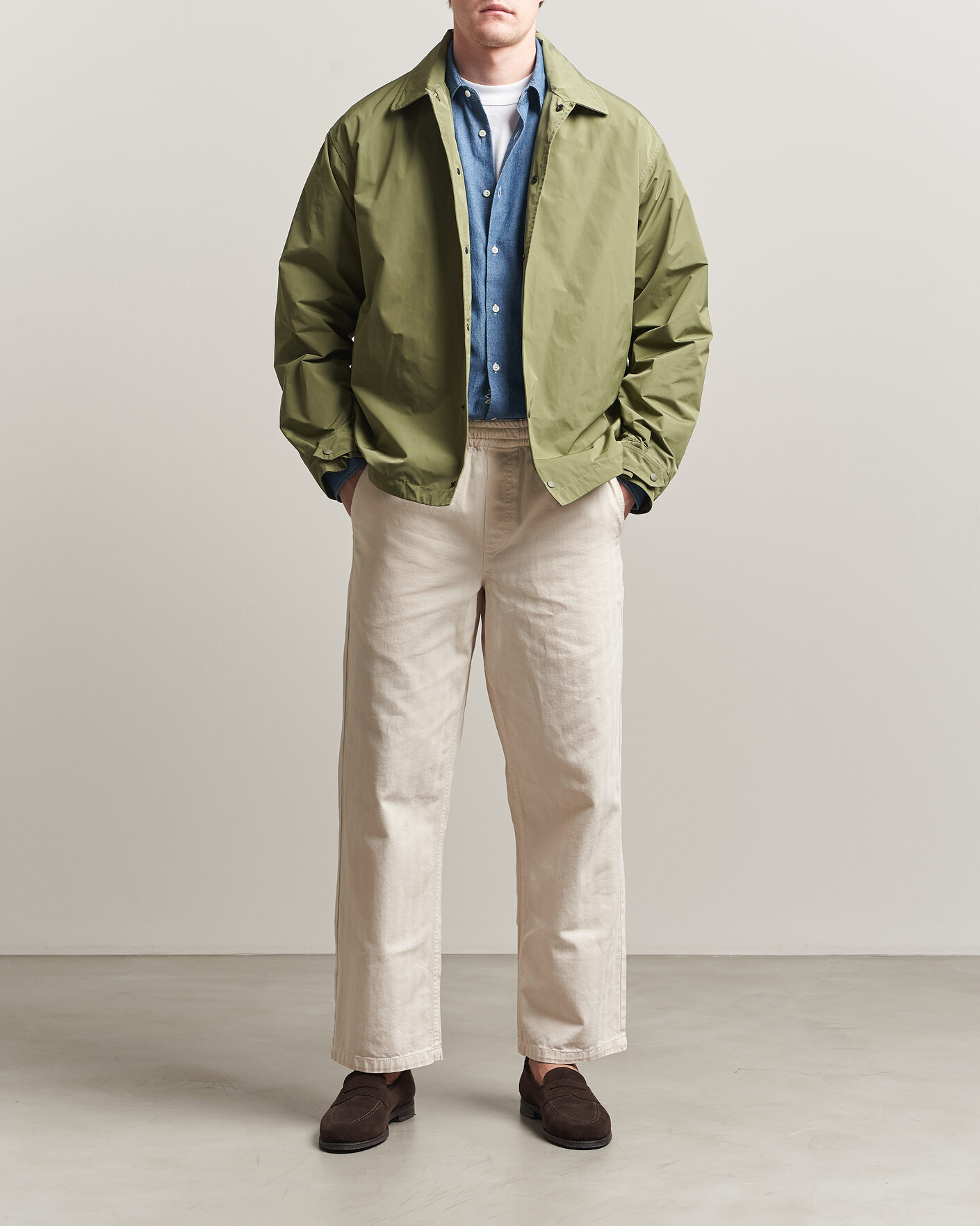 Herre | Jakker | Aspesi | Pollard Varsity Jacket Olive