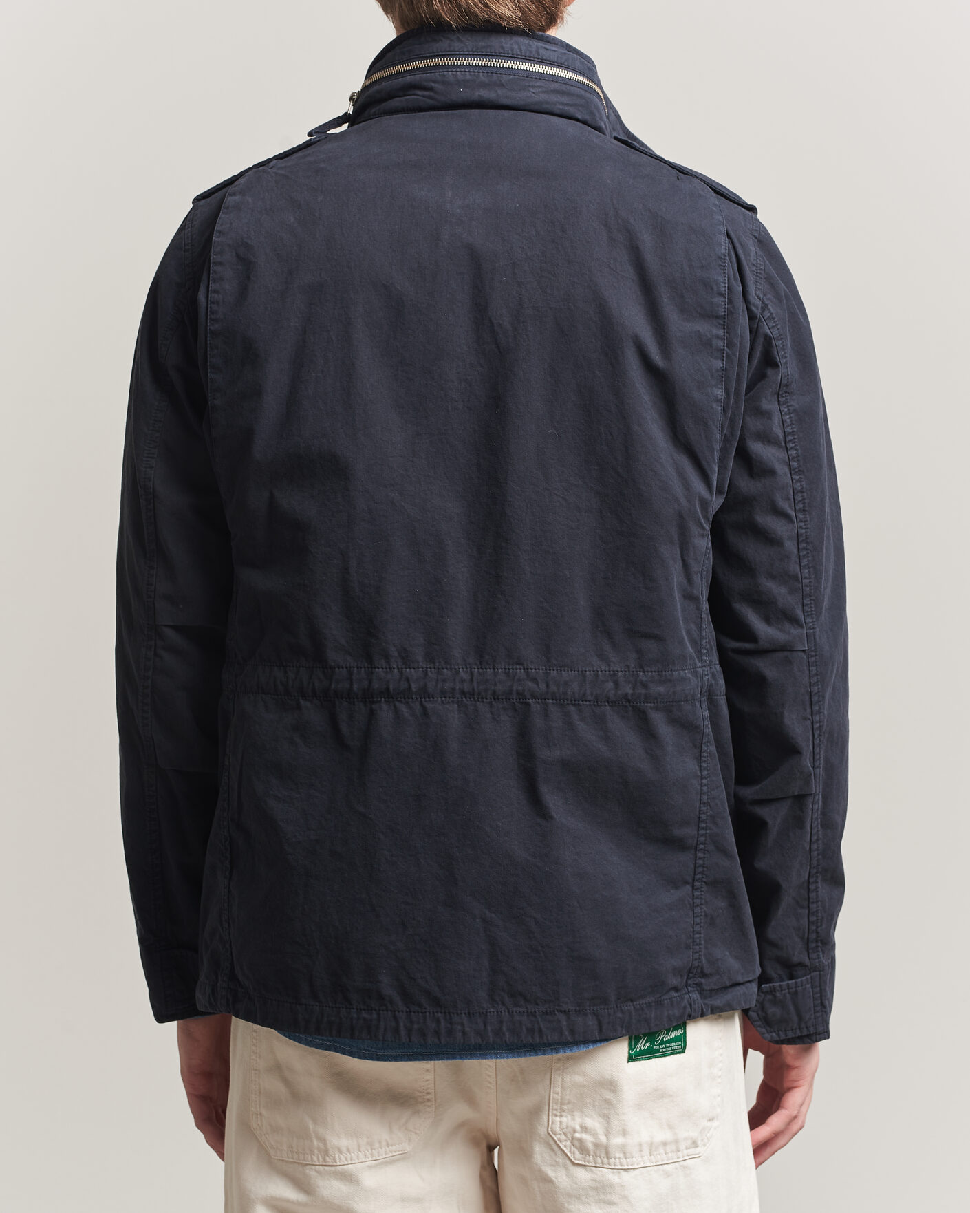 Herre | Jakker | Aspesi | Washed Cotton Field Jacket Navy