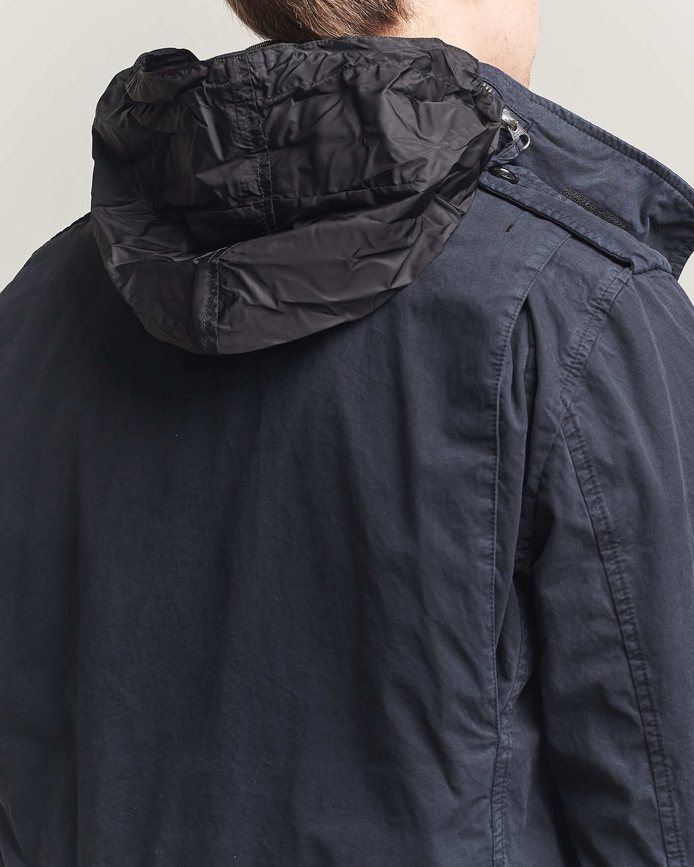 Herre | Jakker | Aspesi | Washed Cotton Field Jacket Navy