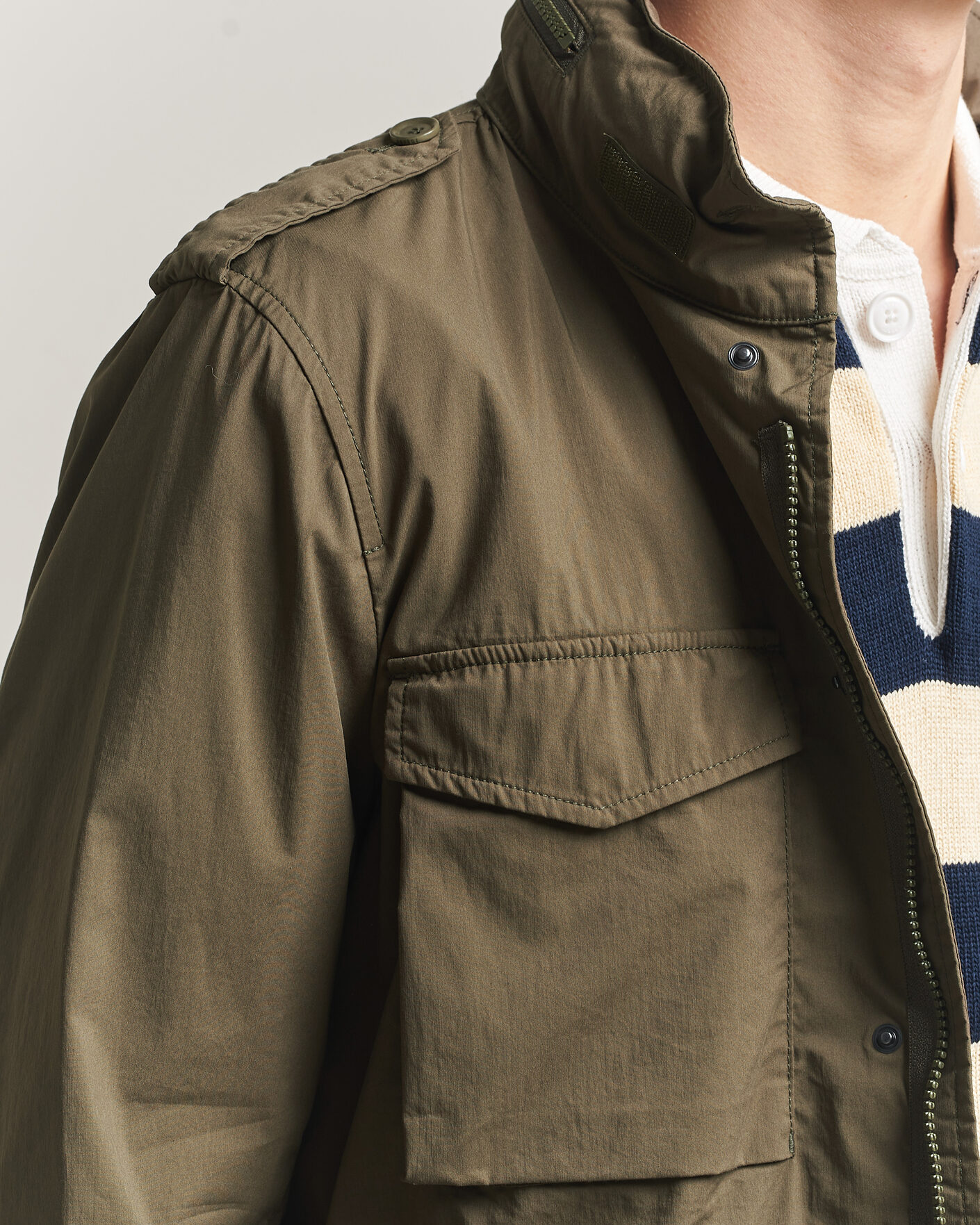 Herre | Jakker | Aspesi | Lightweight Cotton Field Jacket Military