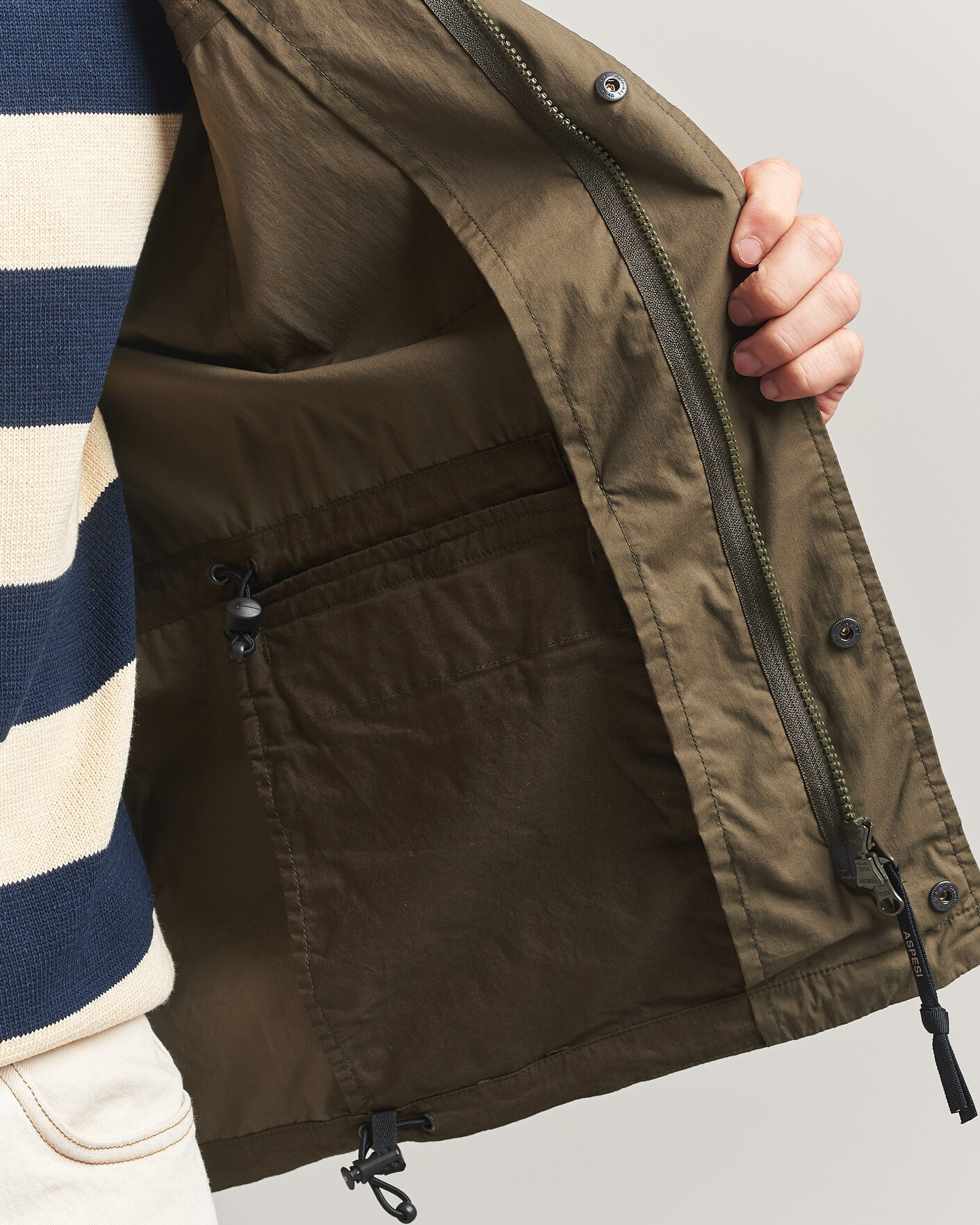 Herre | Jakker | Aspesi | Lightweight Cotton Field Jacket Military