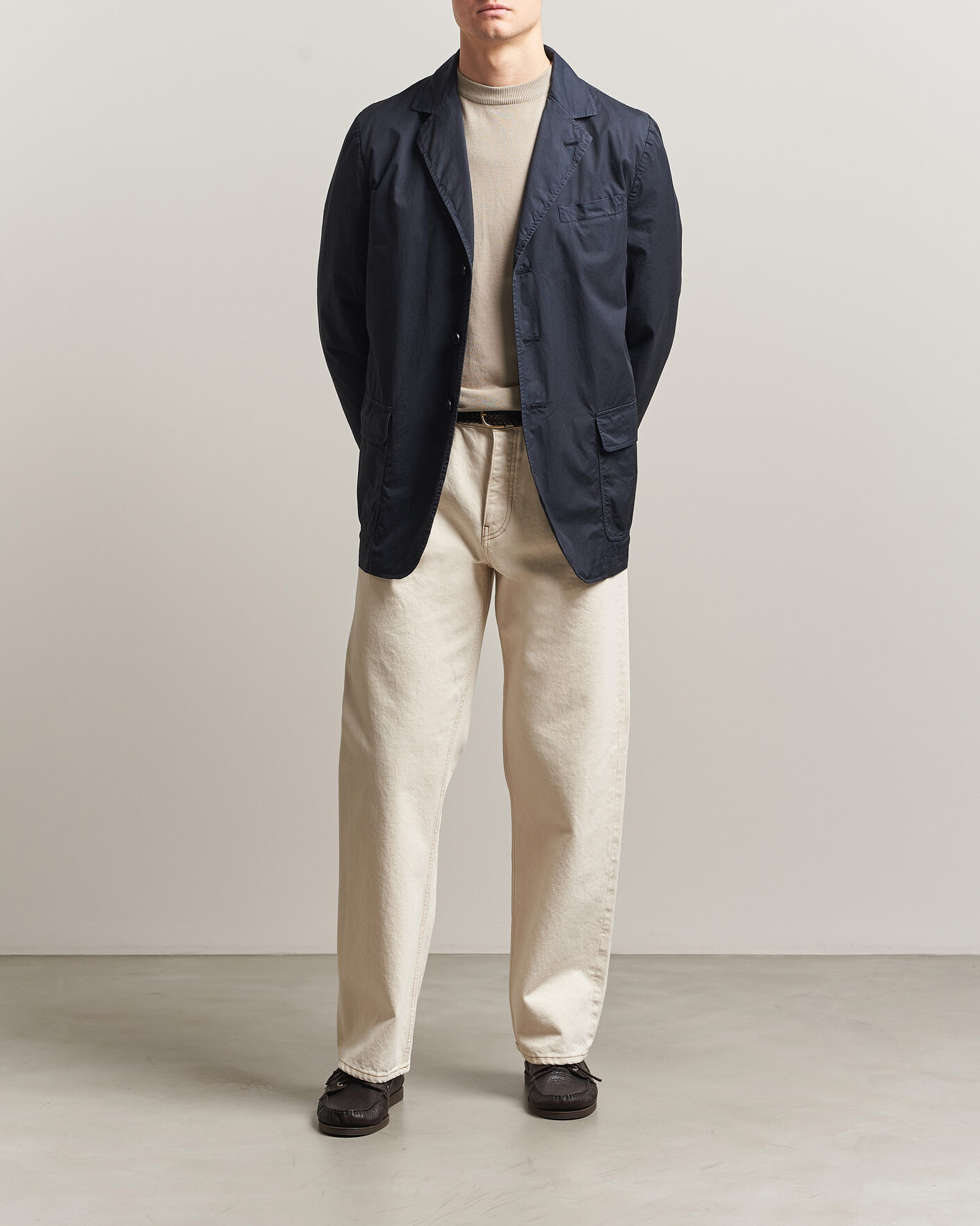 Herre | Dressjakker | Aspesi | Cotton Blazer Navy