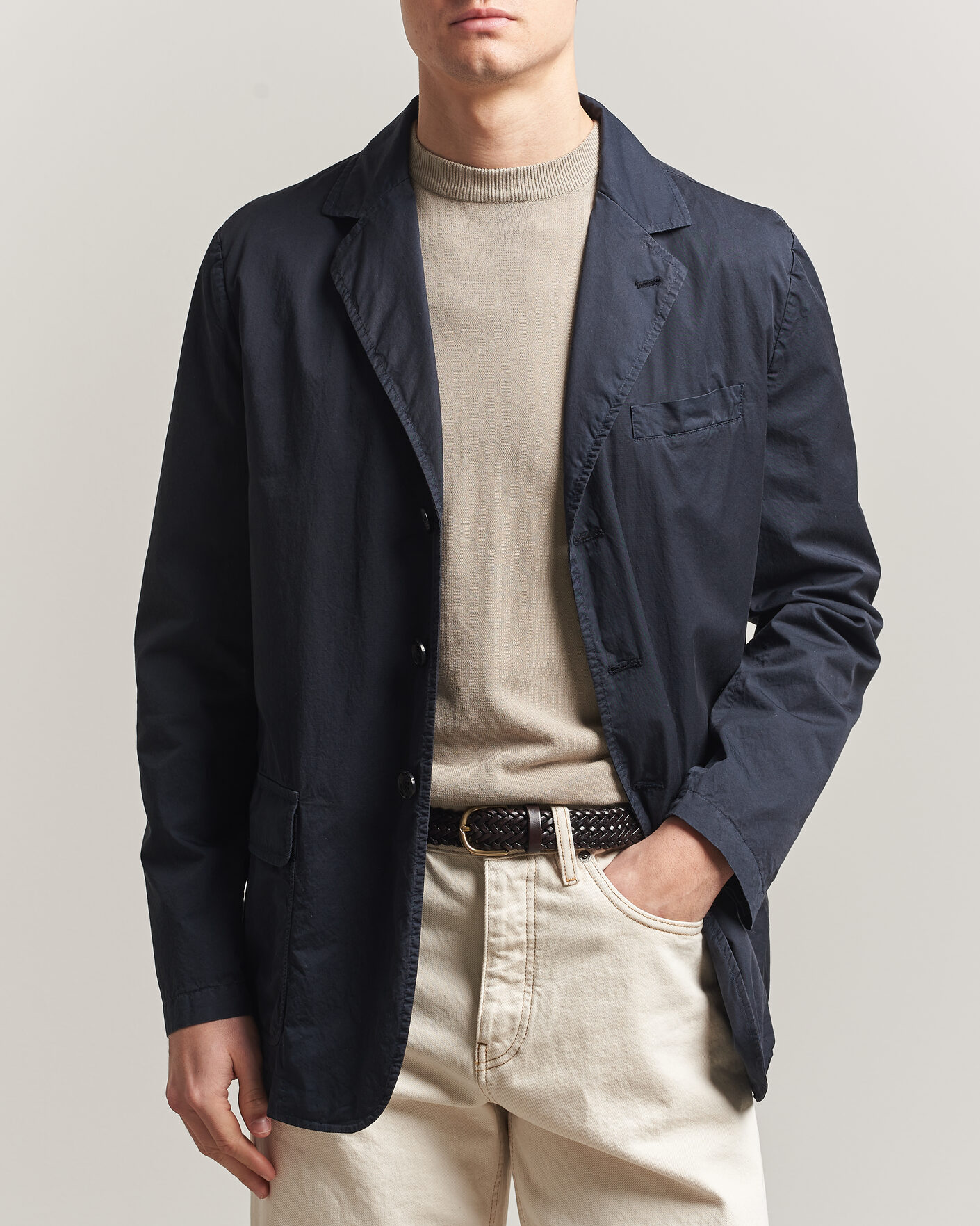 Herre | Dressjakker | Aspesi | Cotton Blazer Navy
