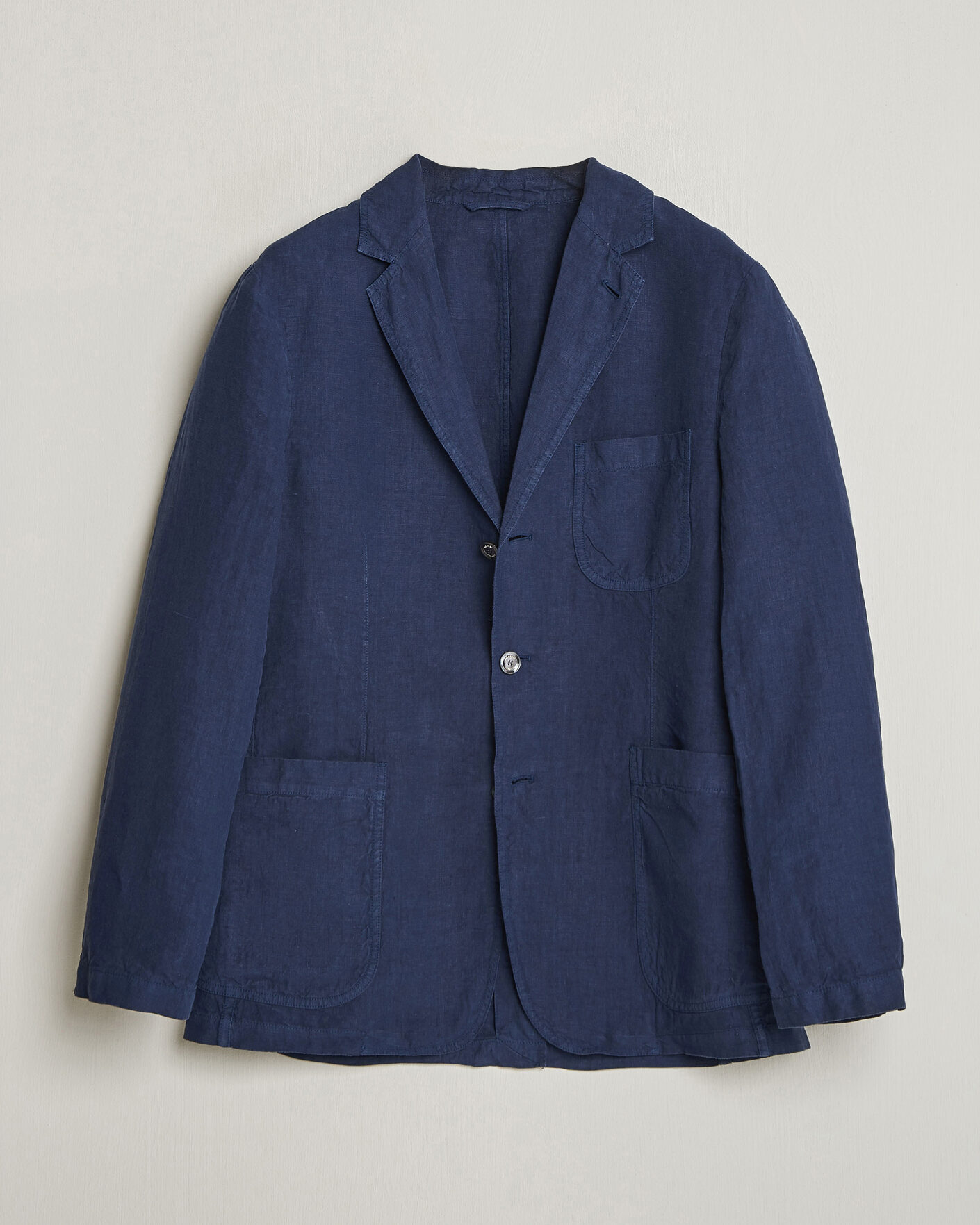Herre | Dressjakker | Aspesi | Samuraki Linen Blazer Navy