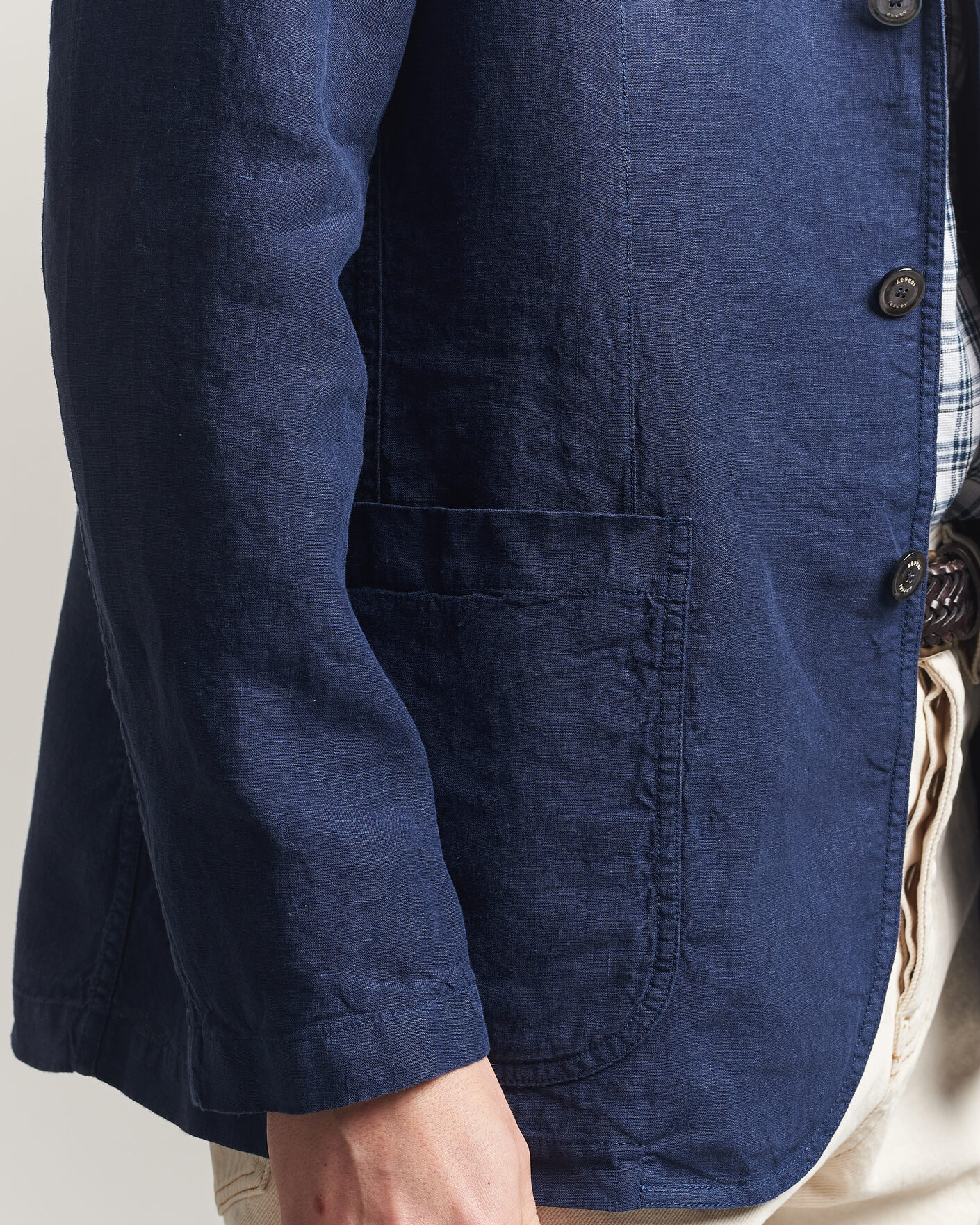 Herre | Dressjakker | Aspesi | Samuraki Linen Blazer Navy