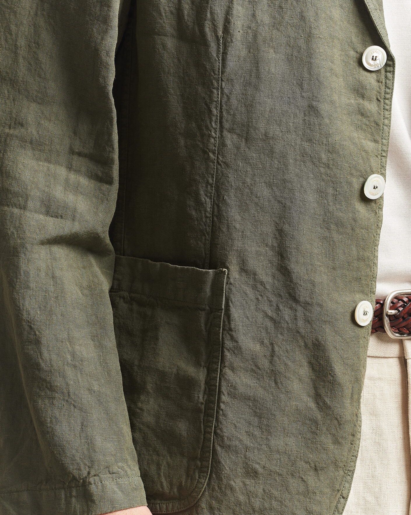 Herre | Dressjakker | Aspesi | Samuraki Linen Blazer Military