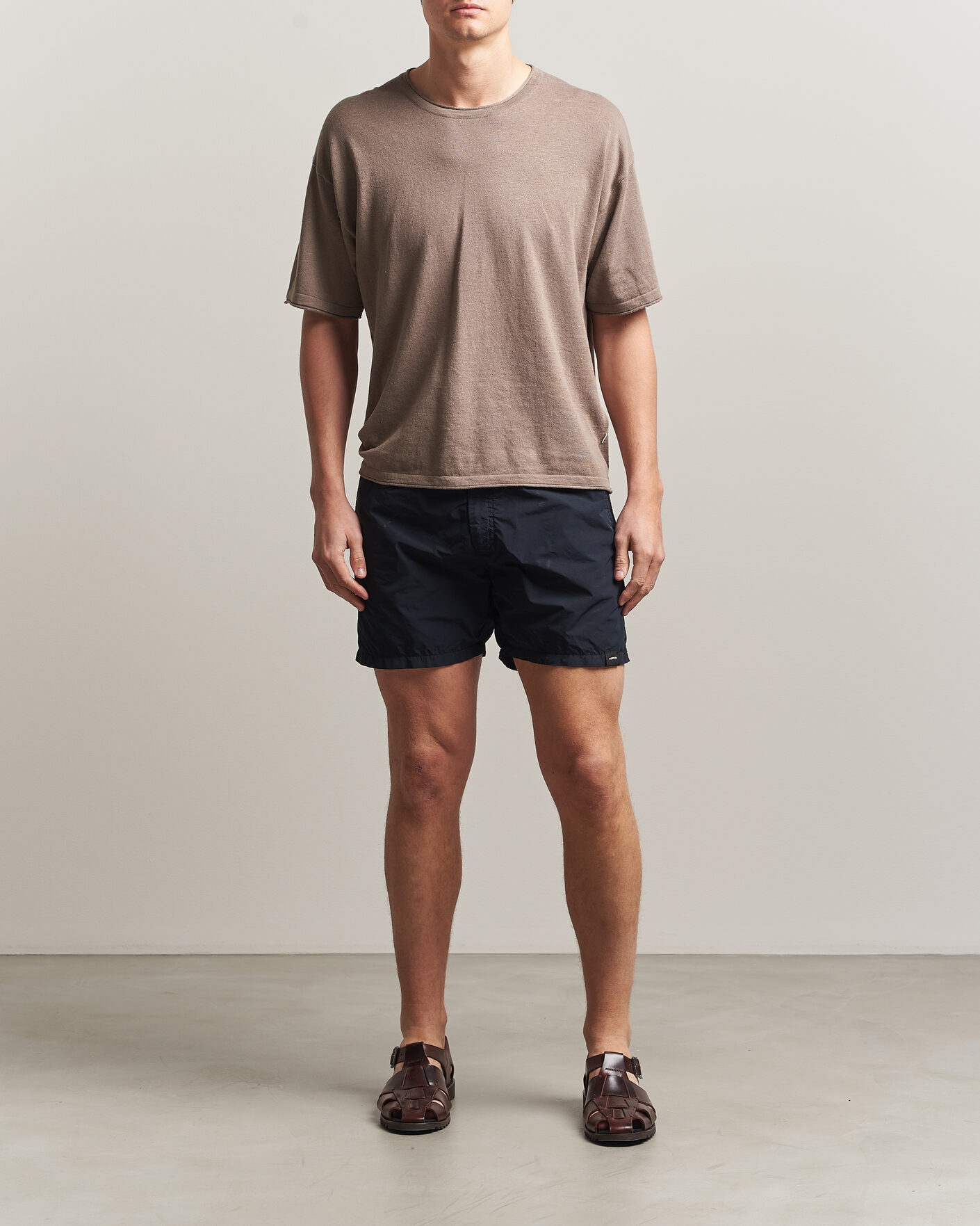 Herre | Badeshorts | Aspesi | Caprese Nylon Swim Trunks Navy
