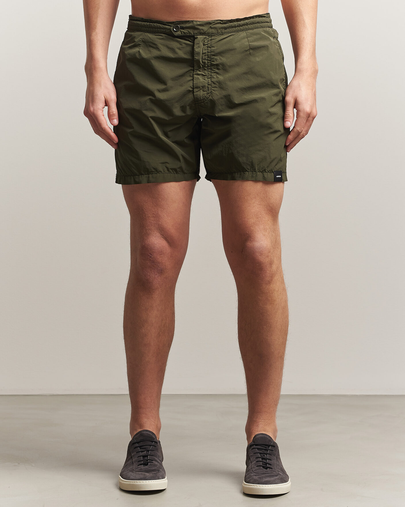 Herre | Badeshorts | Aspesi | Caprese Nylon Swim Trunks Military