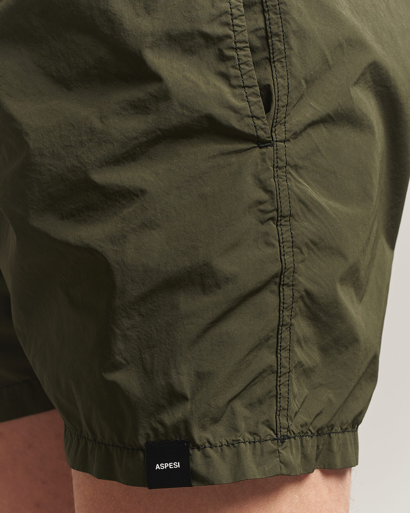 Herre | Badeshorts | Aspesi | Caprese Nylon Swim Trunks Military