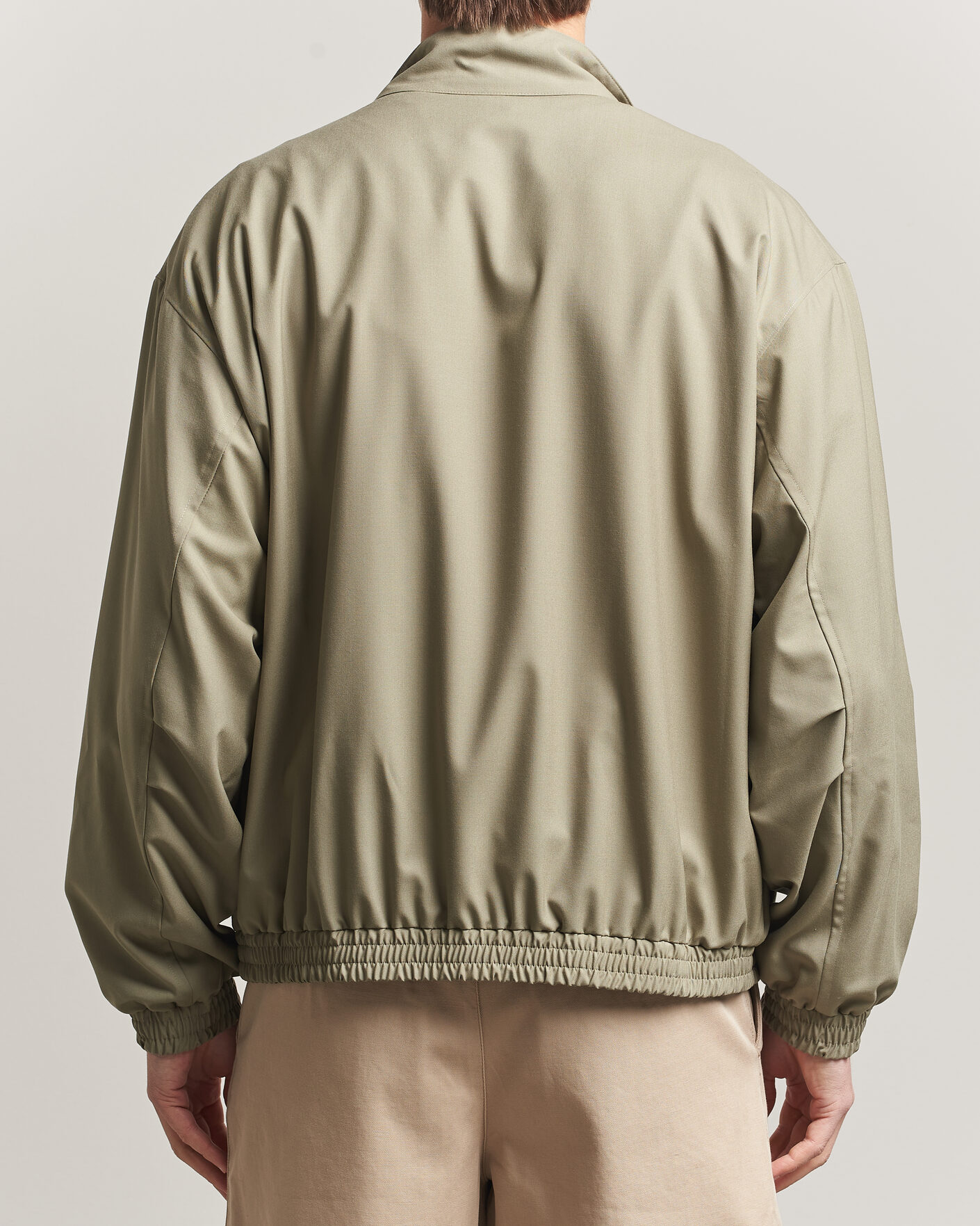 Herre | Jakker | Auralee | Wool Zip Bomber Jacket Light Khaki