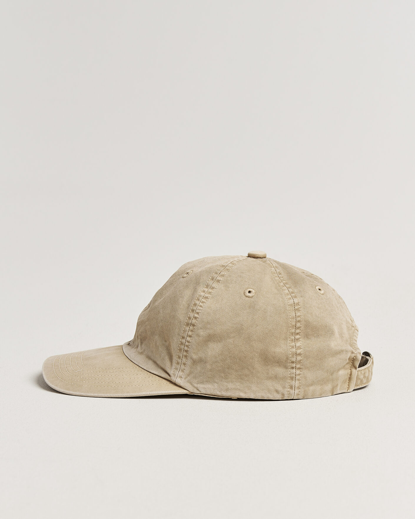 Herre | Hatter og capser | Auralee | Garment Dyed Finx Baseball Cap Light Beige