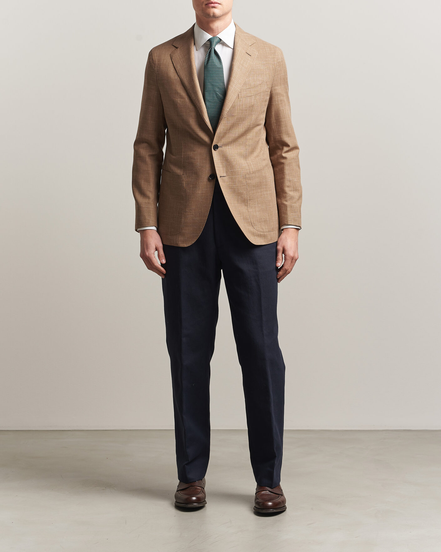 Herre | Dressjakker | Caruso | Aida Wool/Silk Blazer Brown