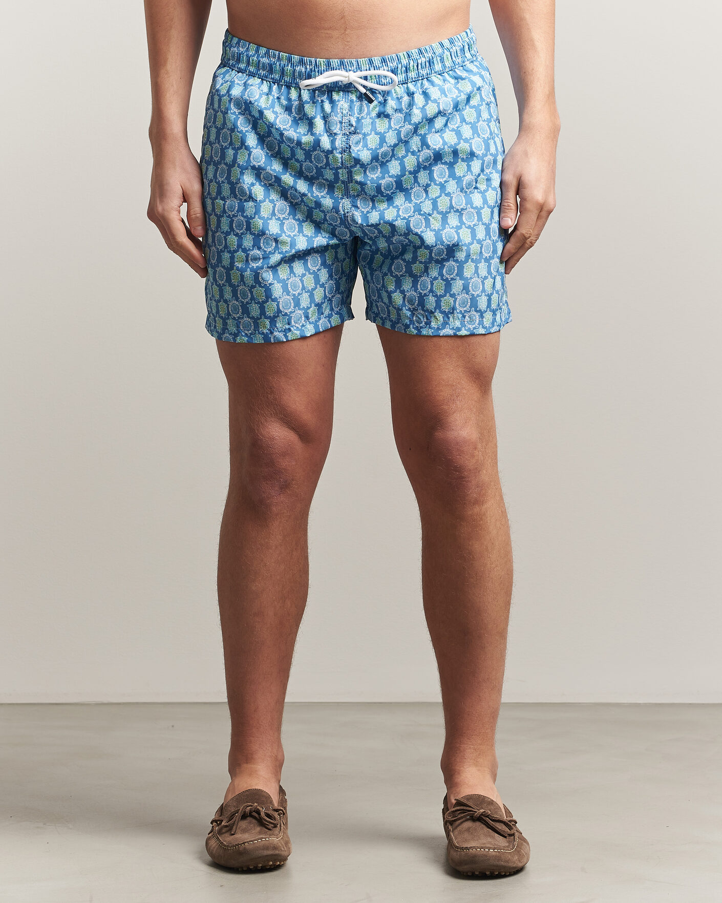 Herre | Badeshorts | Fedeli | Madeira Swim Trunk Blue Turtles