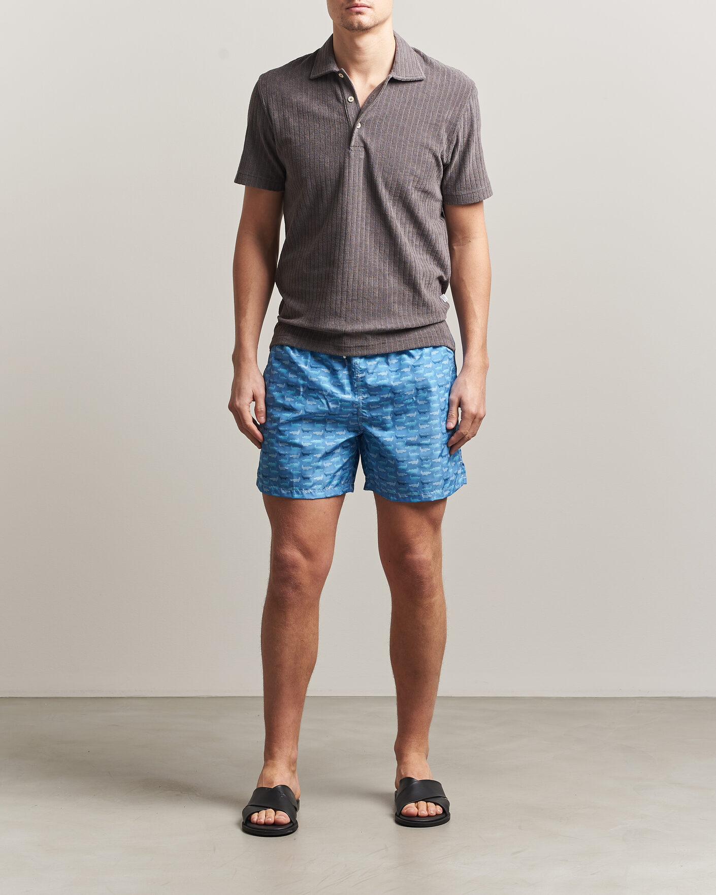 Herre | Badeshorts | Fedeli | Madeira Swim Trunk Blue Crocs