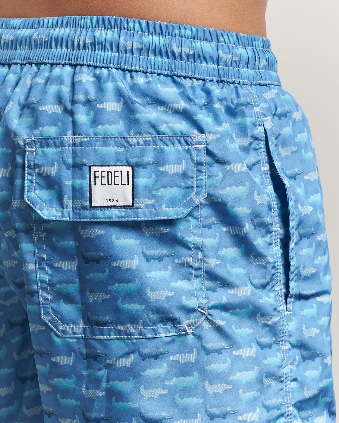 Herre | Badeshorts | Fedeli | Madeira Swim Trunk Blue Crocs