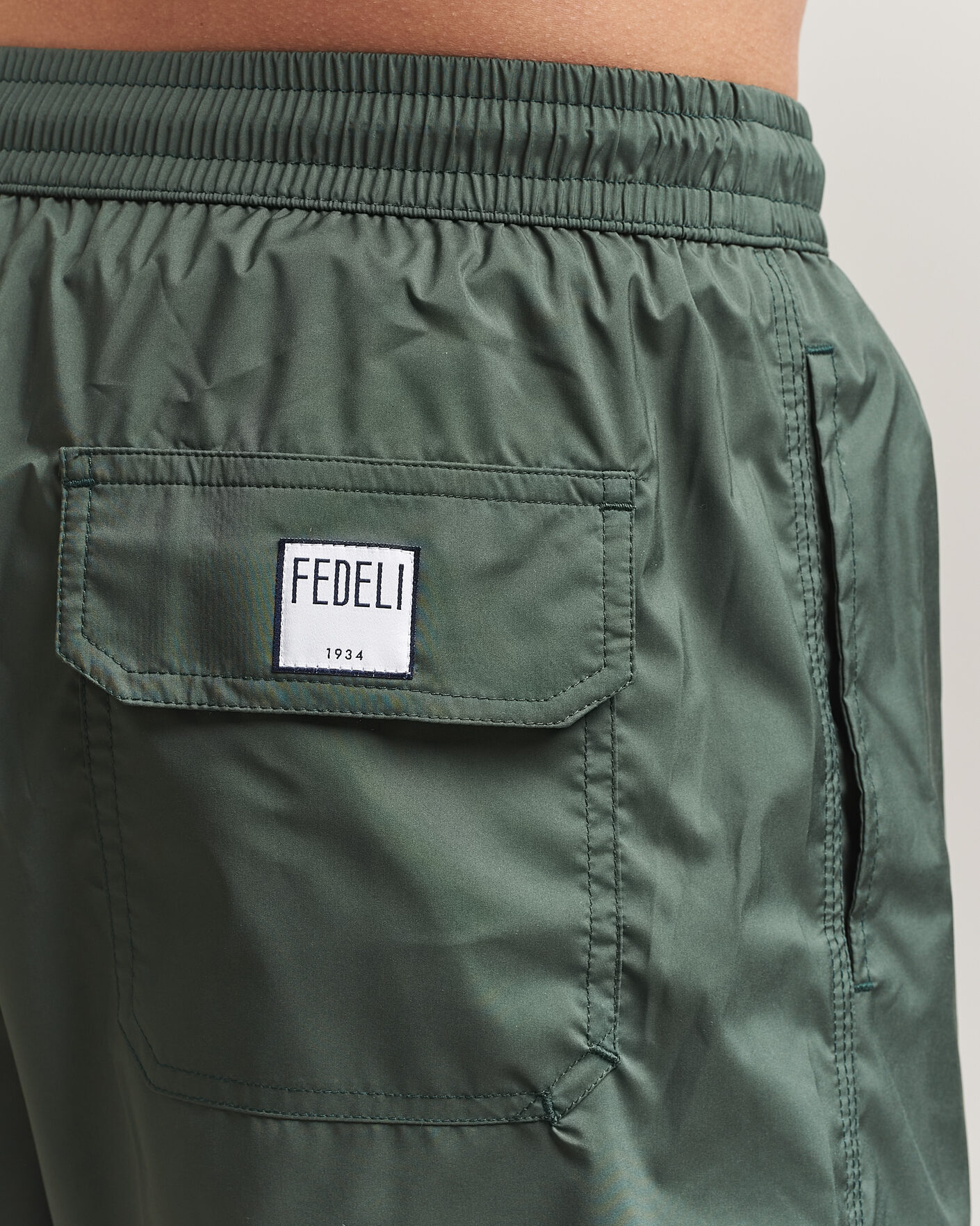 Herre | Badeshorts | Fedeli | Madeira Swim Trunk Dark Green
