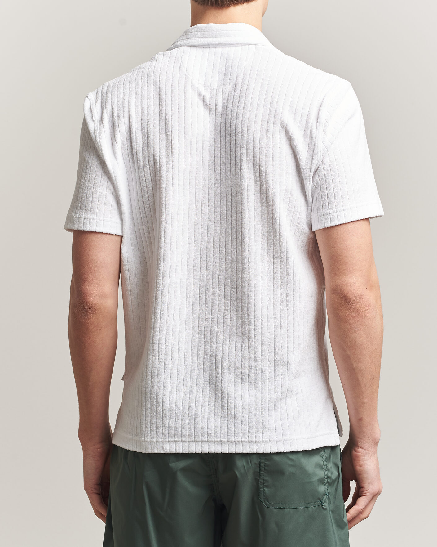 Herre | Pikéer | Fedeli | Rib Terry Polo White