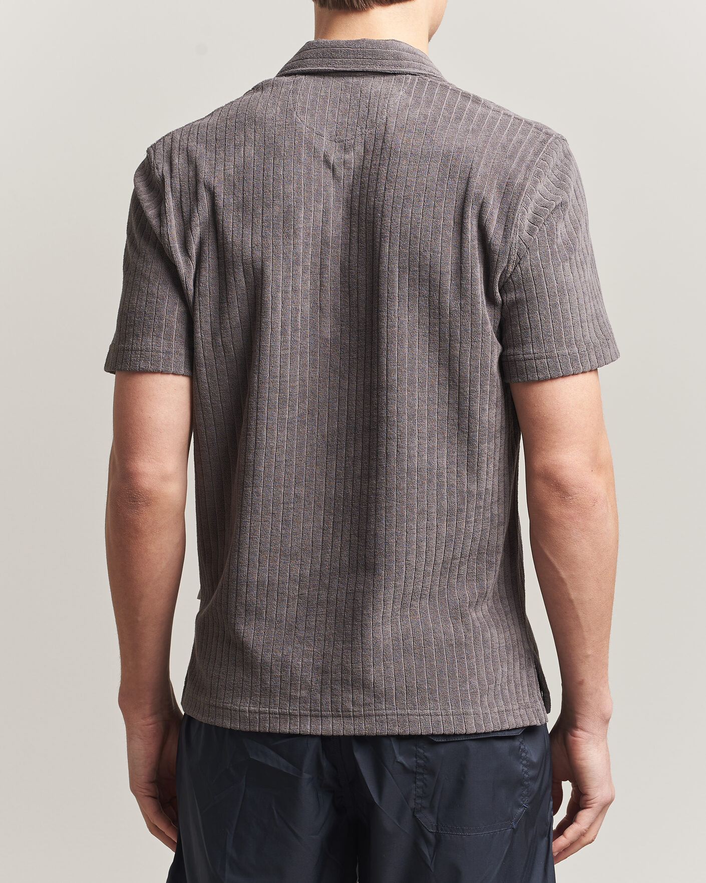 Herre | Pikéer | Fedeli | Rib Terry Polo Taupe