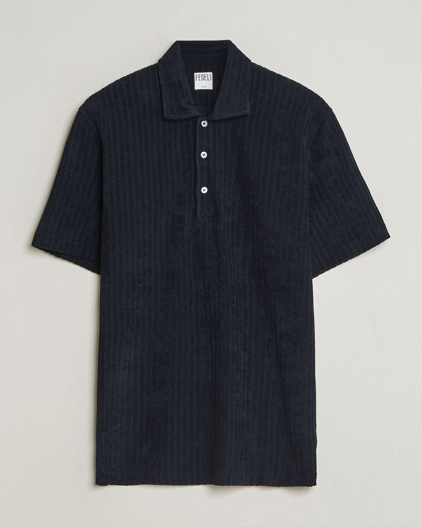 Herre | Pikéer | Fedeli | Rib Terry Polo Navy