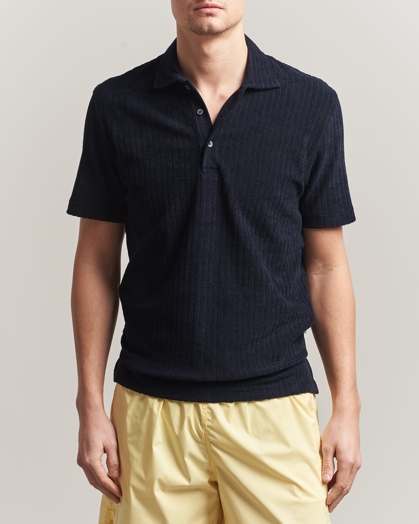 Herre | Pikéer | Fedeli | Rib Terry Polo Navy