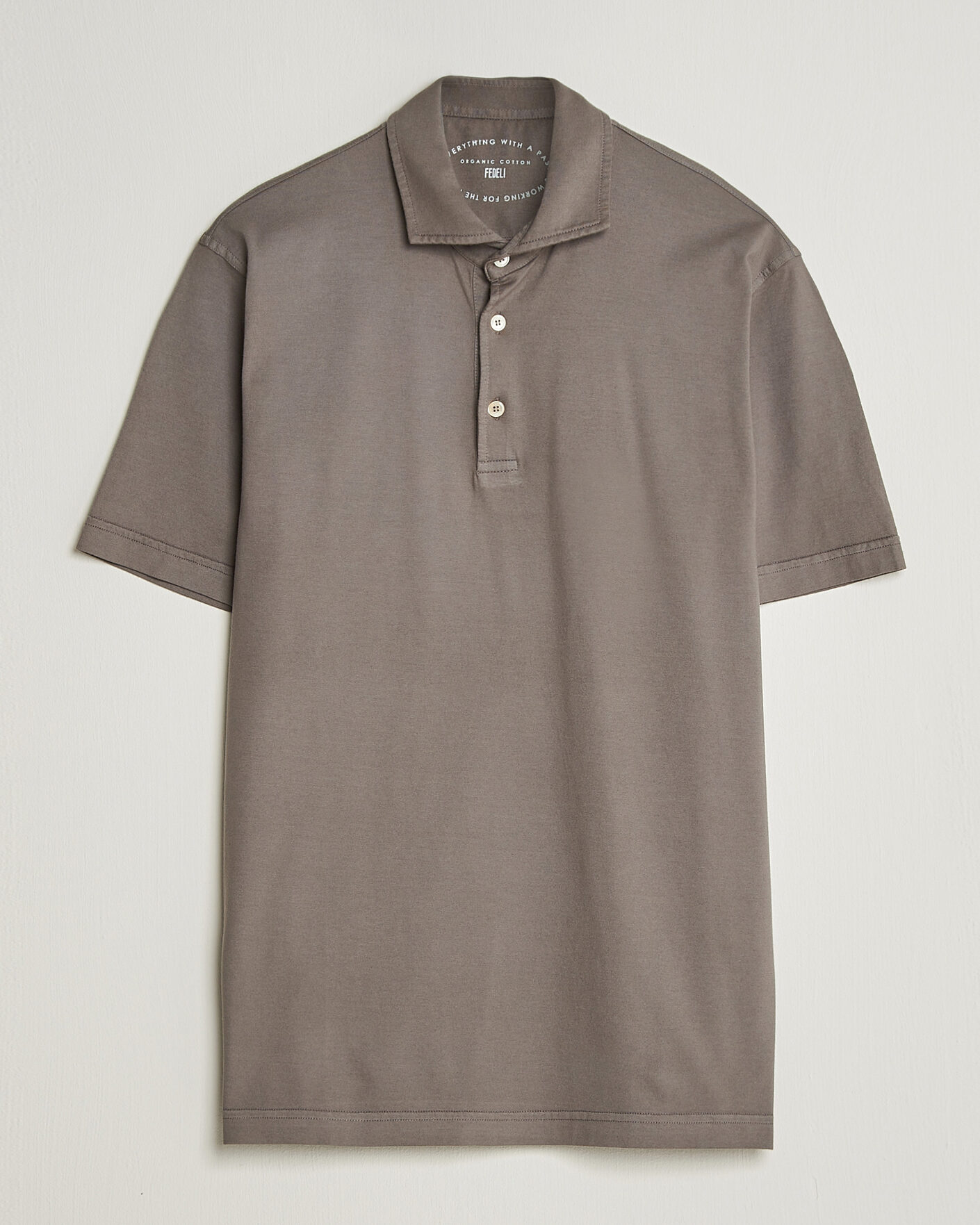 Herre | Pikéer | Fedeli | Zero Organic Cotton Polo Taupe