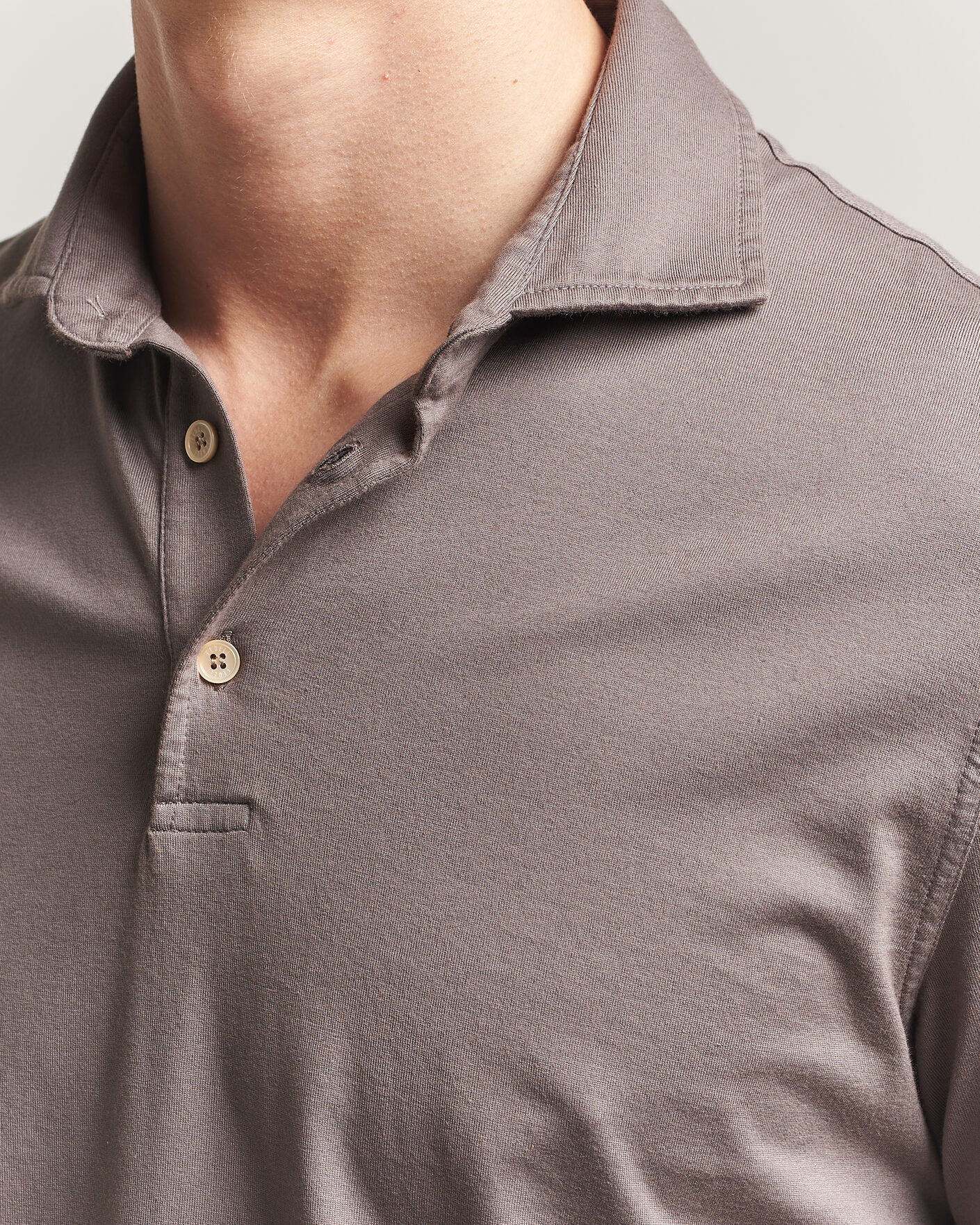 Herre | Pikéer | Fedeli | Zero Organic Cotton Polo Taupe