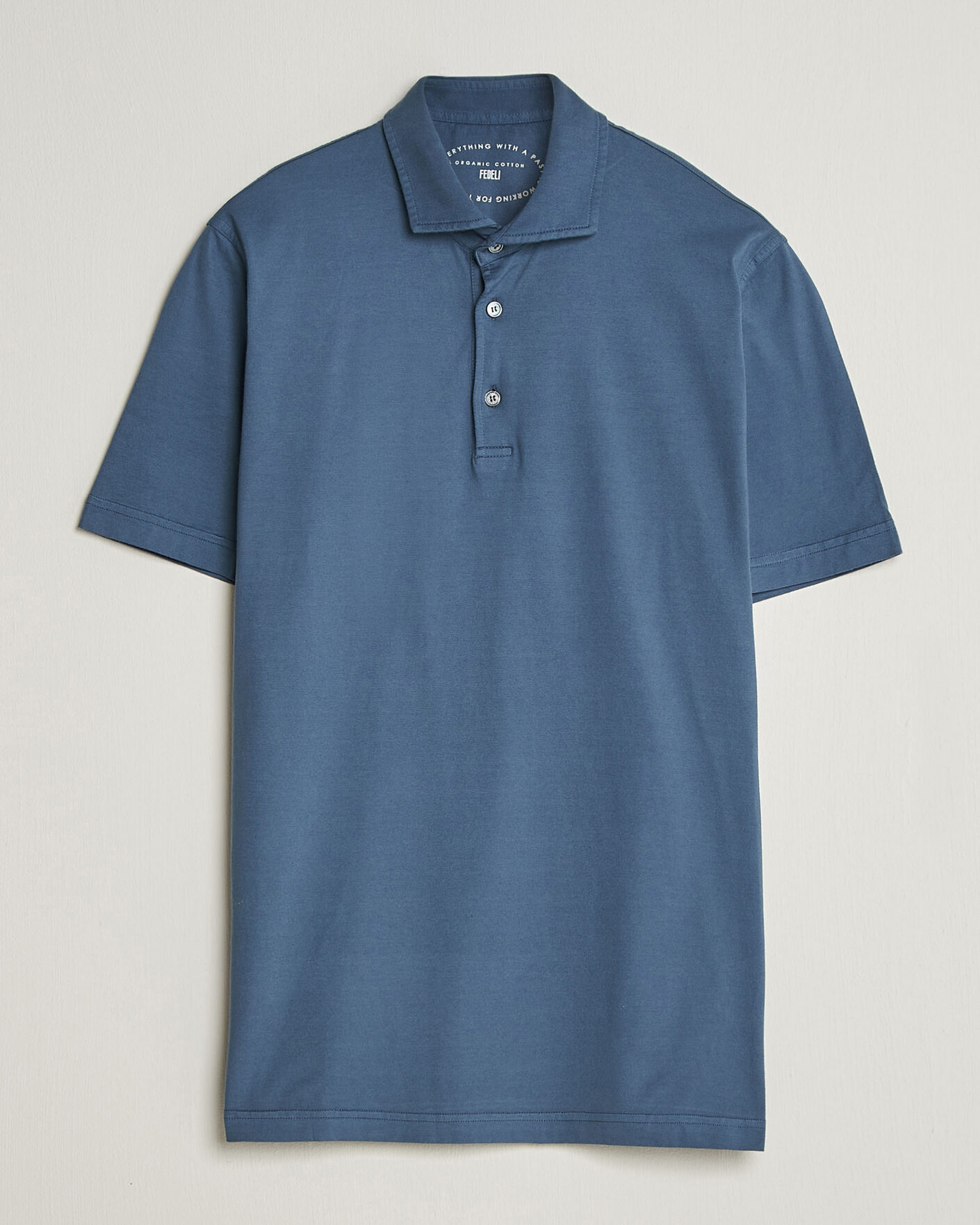 Herre | Pikéer | Fedeli | Zero Organic Cotton Polo Steel Blue
