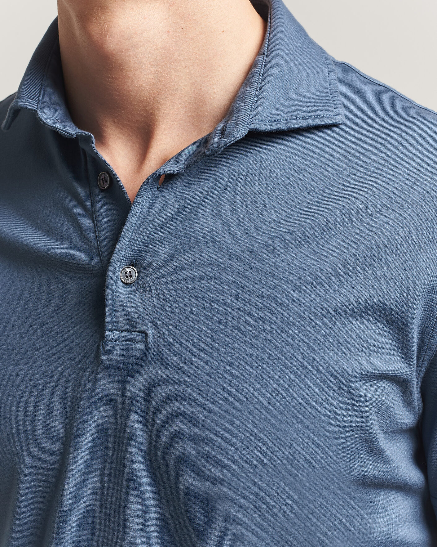 Herre | Pikéer | Fedeli | Zero Organic Cotton Polo Steel Blue
