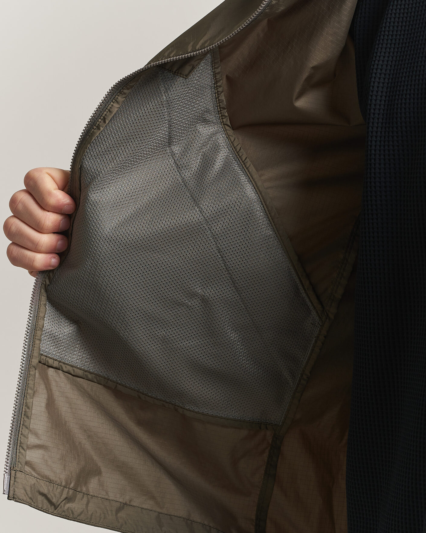 Herre | Jakker | Goldwin | Rip Stop Hooded Jacket Sand