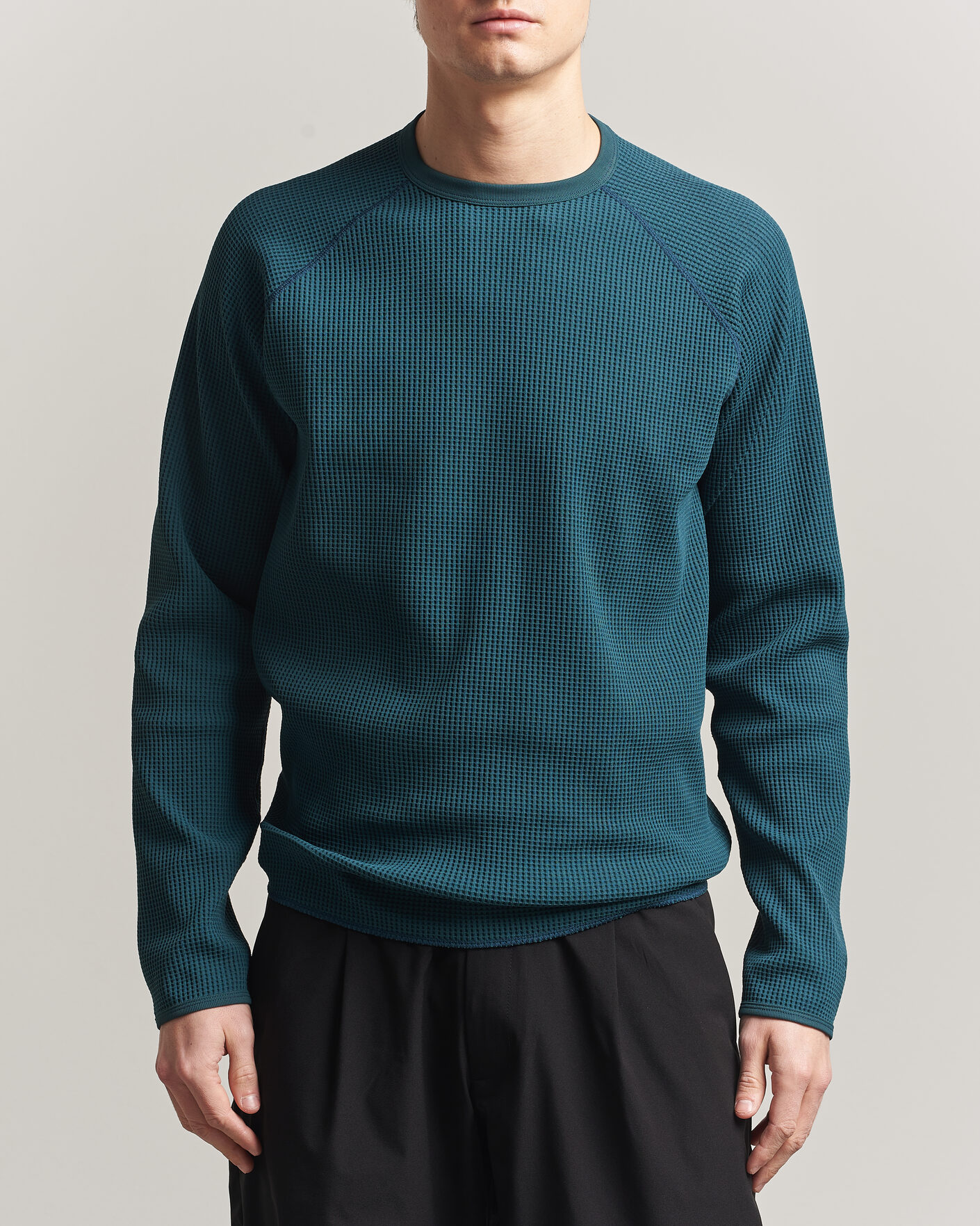 Herre | T-Shirts | Goldwin | WF Light Long Sleeve T-Shirt Kokiran Green