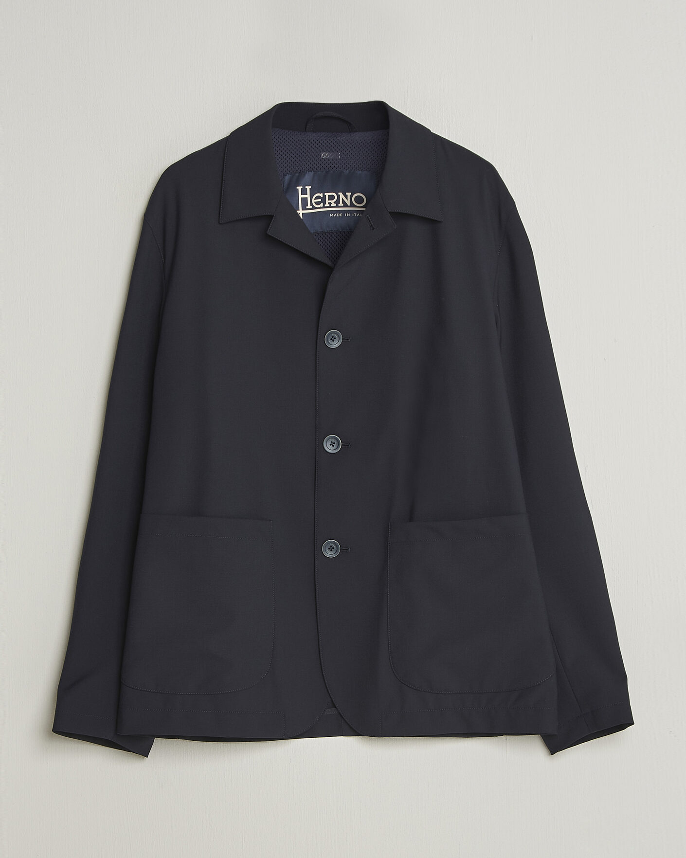 Herre | Jakker | Herno | Travel Wool Chore Jacket Navy