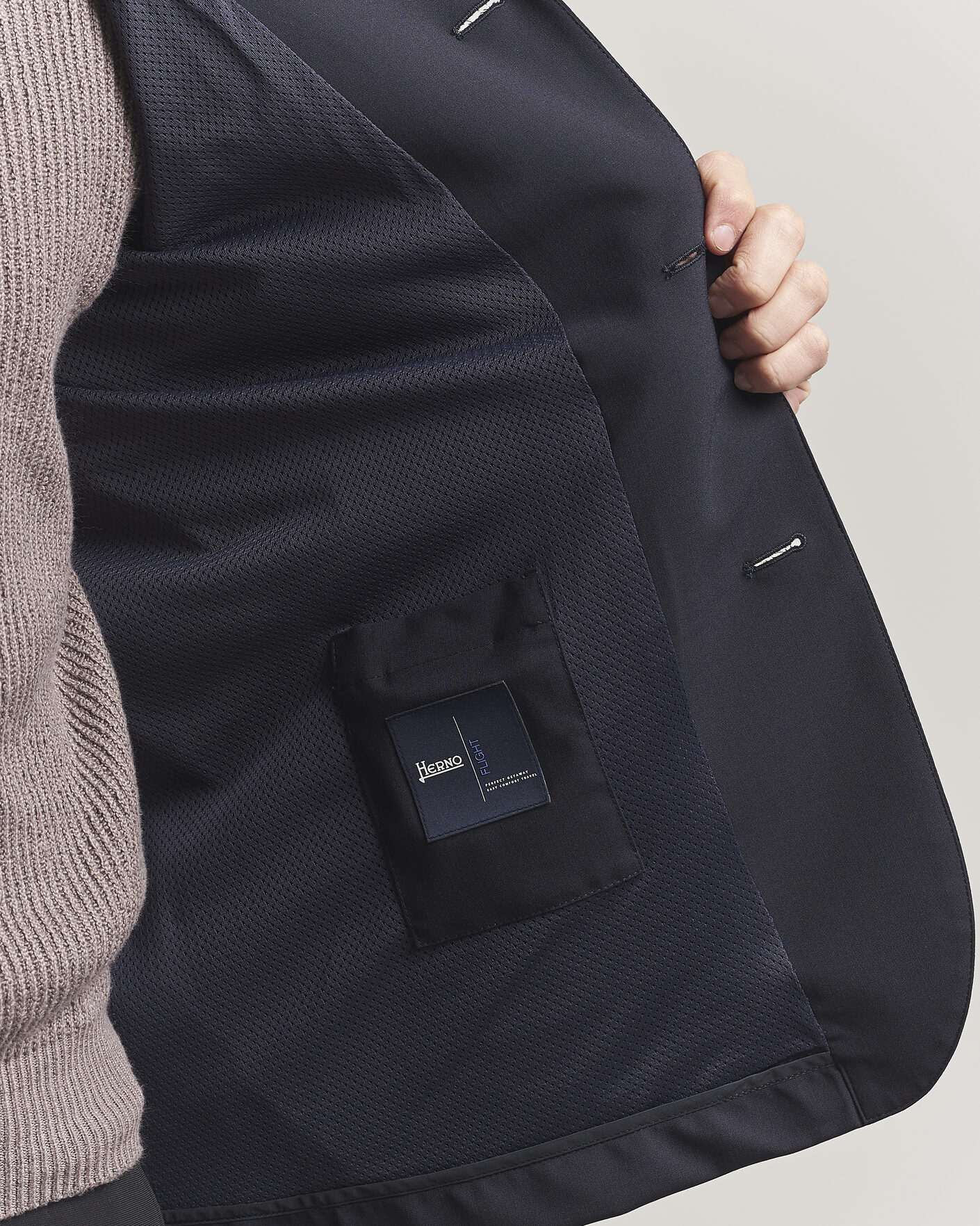 Herre | Jakker | Herno | Travel Wool Chore Jacket Navy