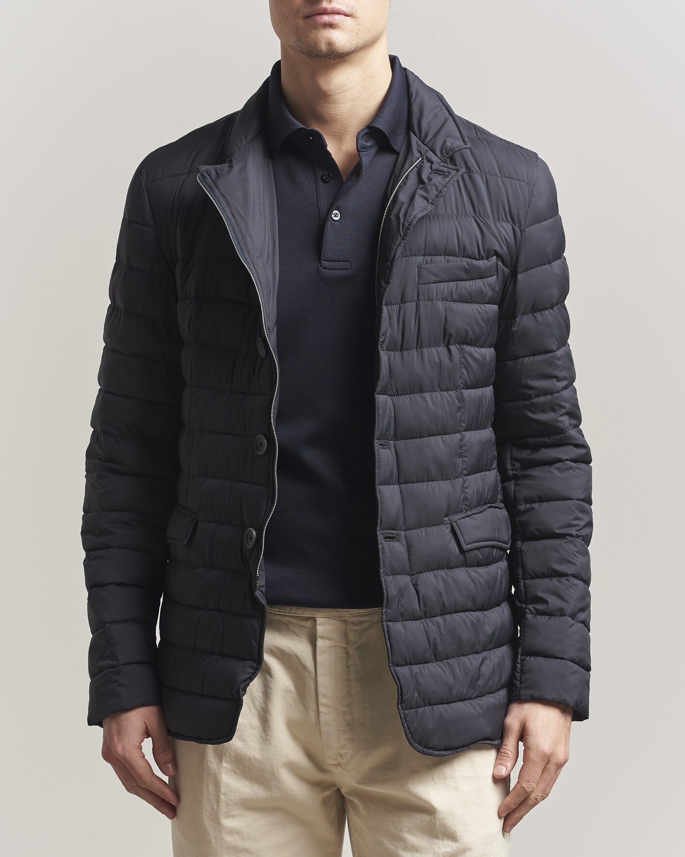 Herre | Jakker | Herno | Nuage Matt Nylon Blazer Navy