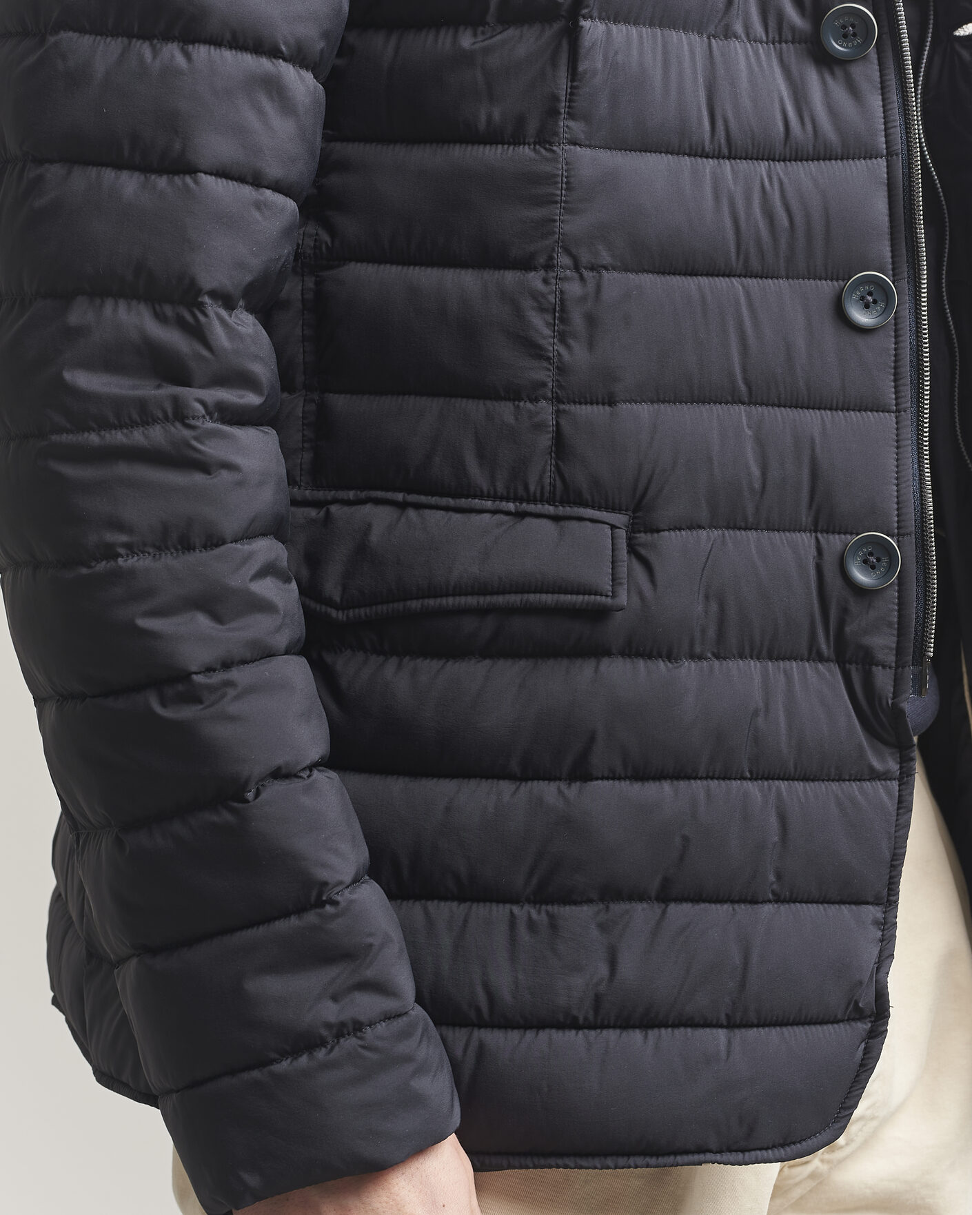 Herre | Jakker | Herno | Nuage Matt Nylon Blazer Navy