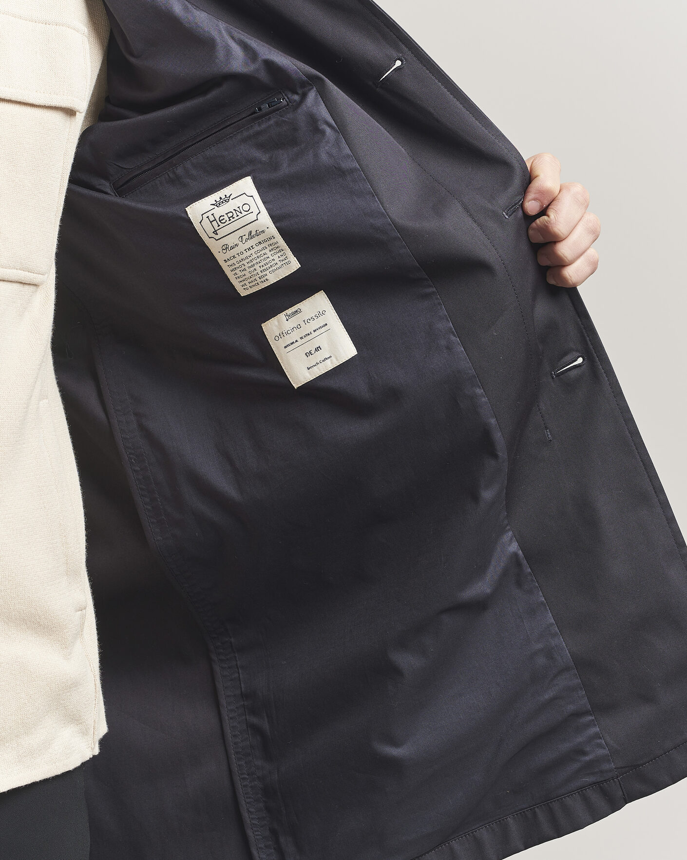 Herre | Jakker | Herno | Cotton Car Coat Navy