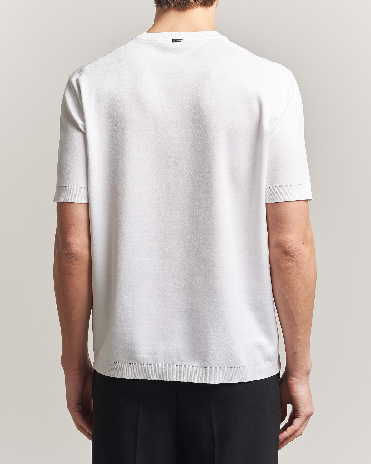 Herre | T-Shirts | Herno | Micro Piquet T-Shirt White