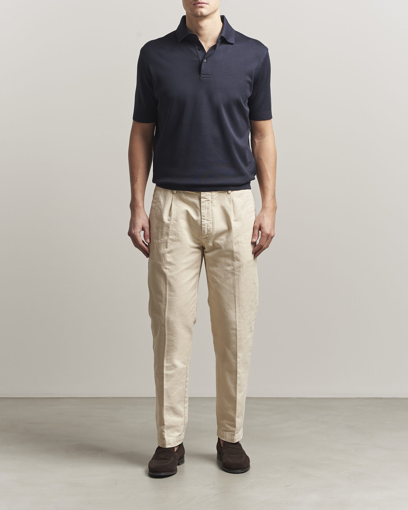 Herre | Pikéer | Herno | Micro Piquet Polo Navy