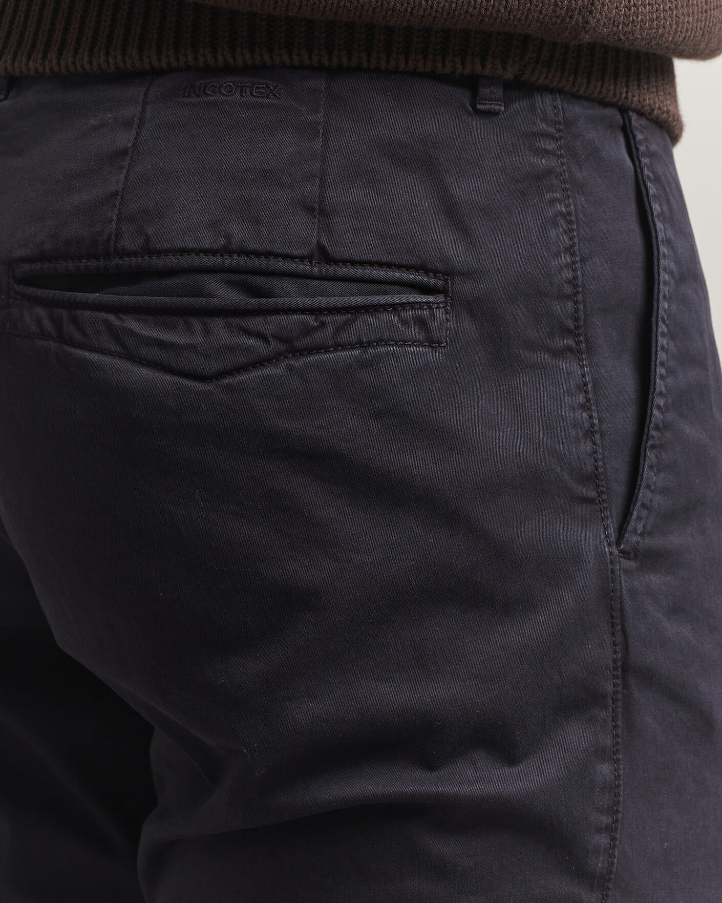 Herre | Bukser | Incotex | Slim Fit Garment Dyed Slacks Navy