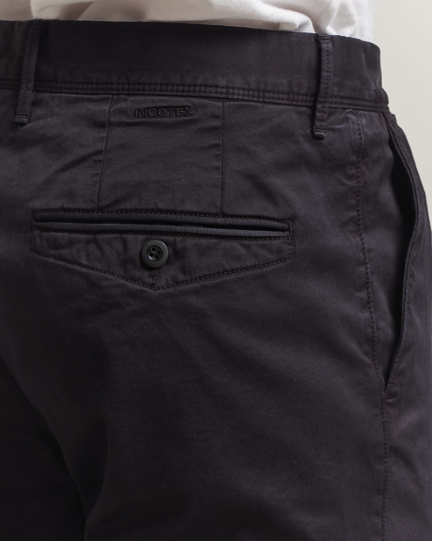 Herre | Bukser | Incotex | Regular Fit Garment Dyed Slacks Navy