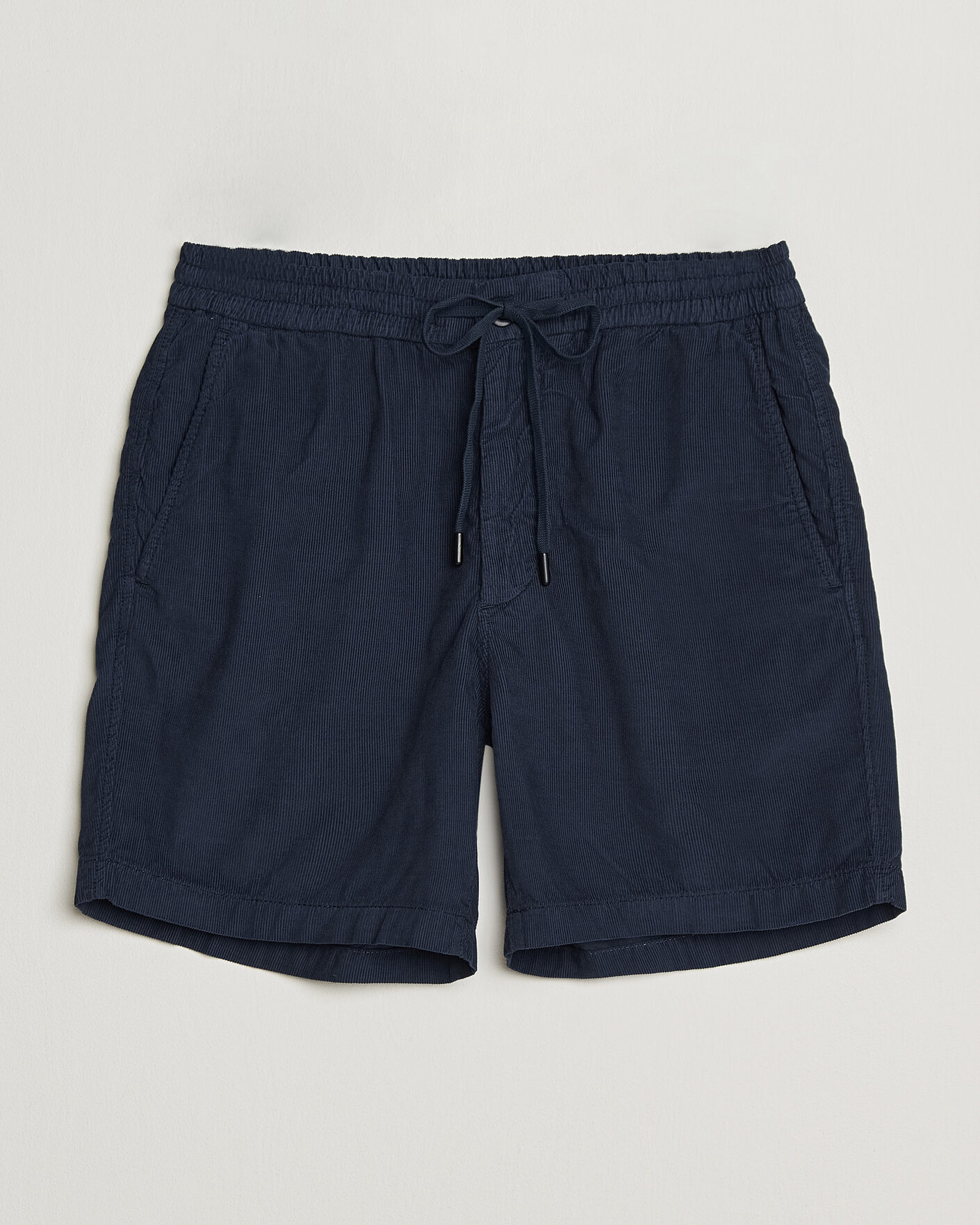 Herre | Shorts | Incotex | Baby Corduroy Drawstring Shorts Navy