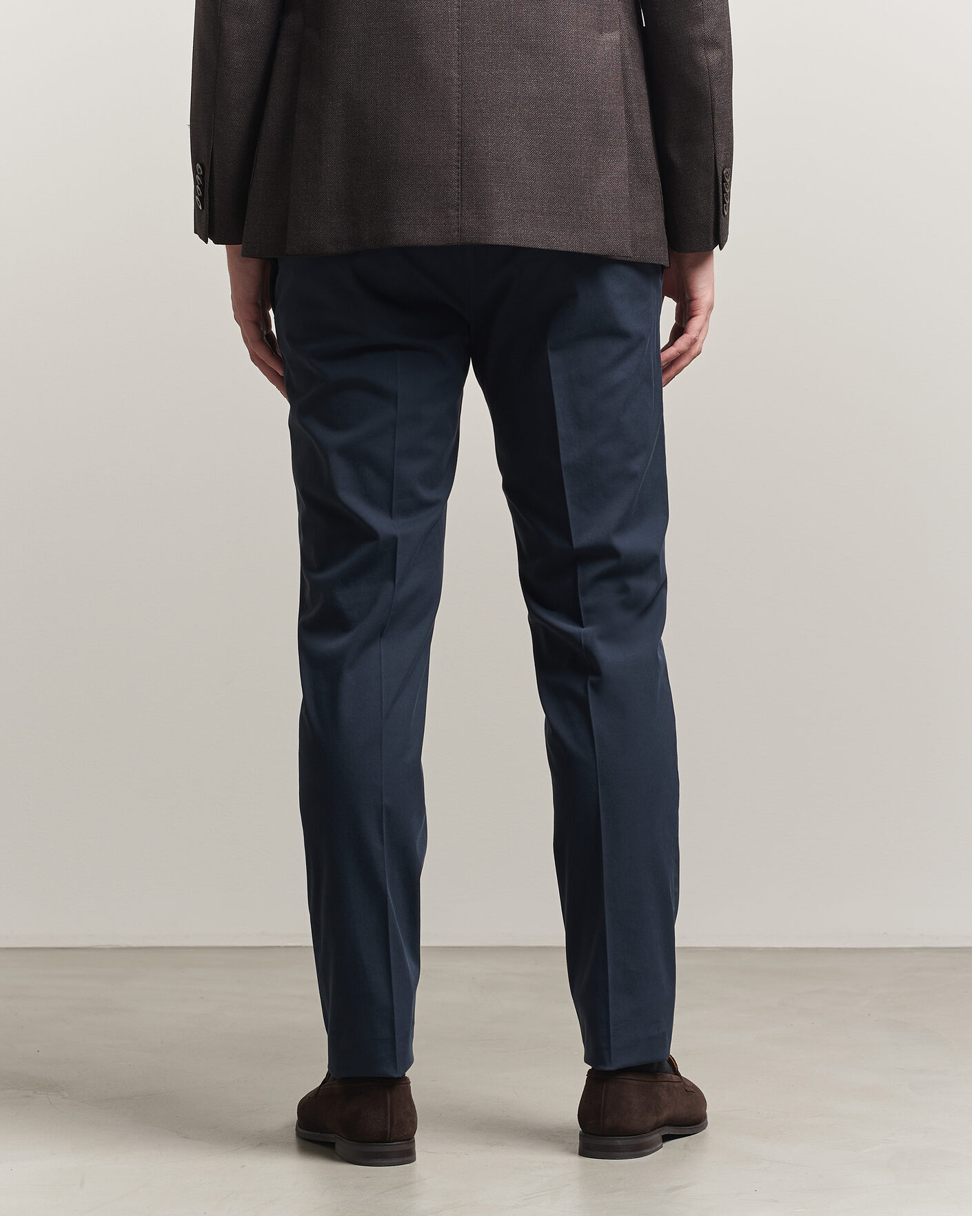 Herre | Bukser | Incotex | Slim Fit Comfort Chinos Navy
