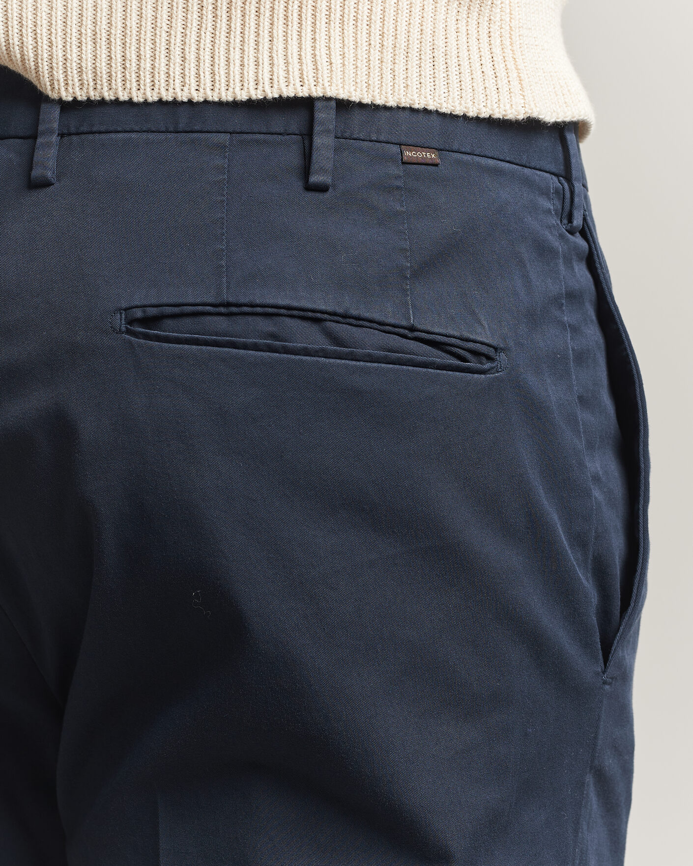 Herre | Bukser | Incotex | Slim Fit Comfort Chinos Navy