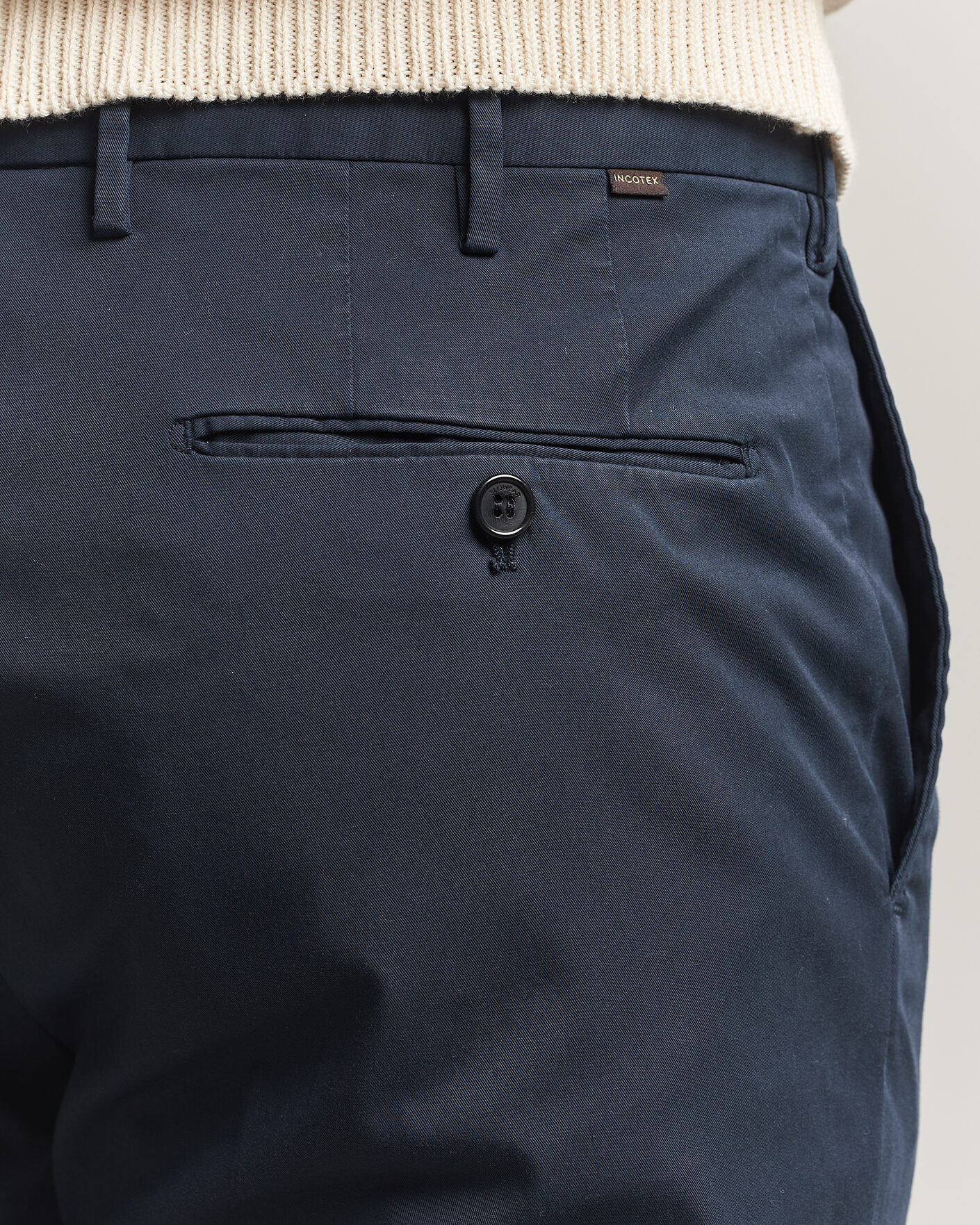 Herre | Bukser | Incotex | Regular Fit Comfort Chinos Navy