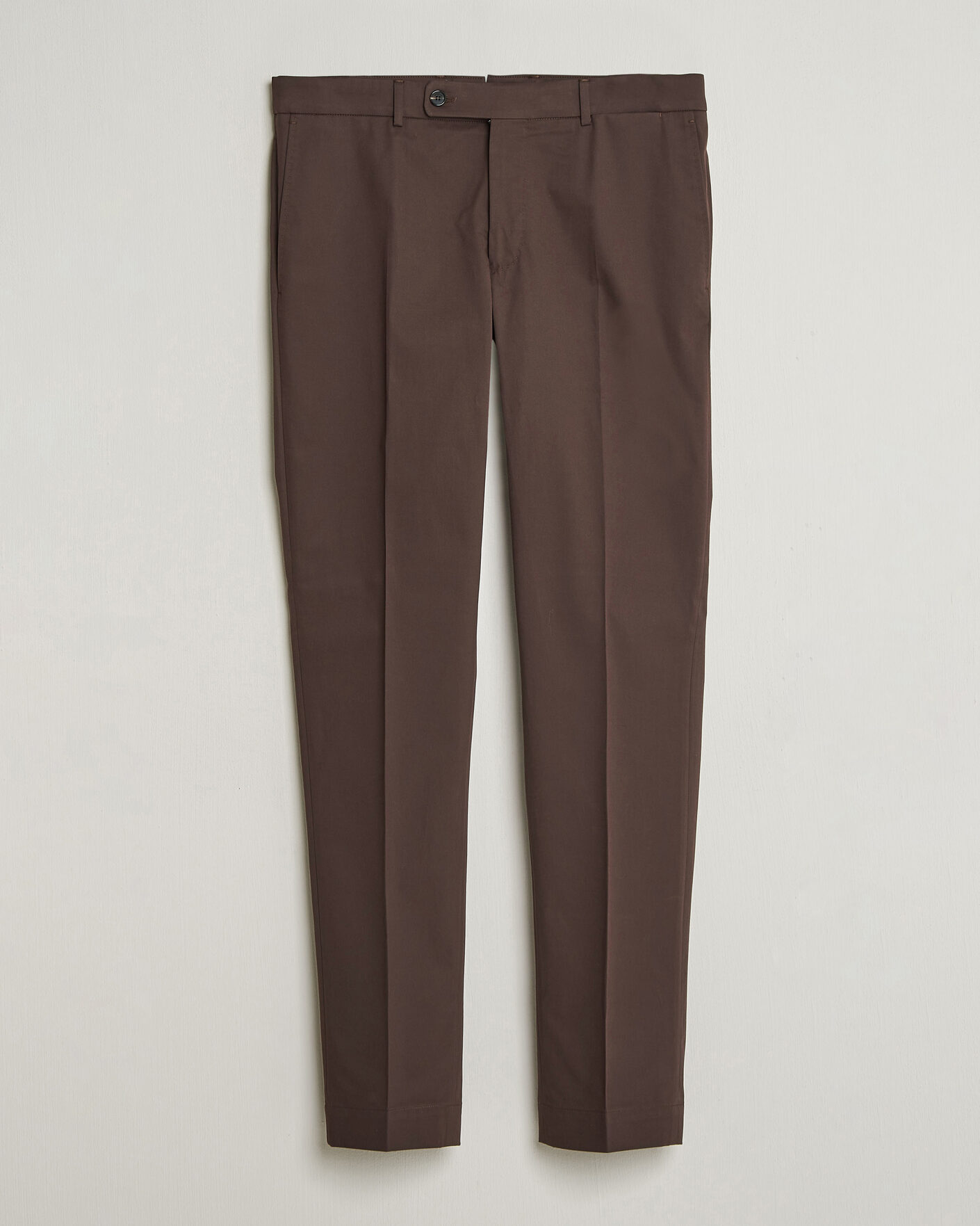 Herre | Bukser | Incotex | Regular Fit Flexgab Cotton Chinos Dark Brown
