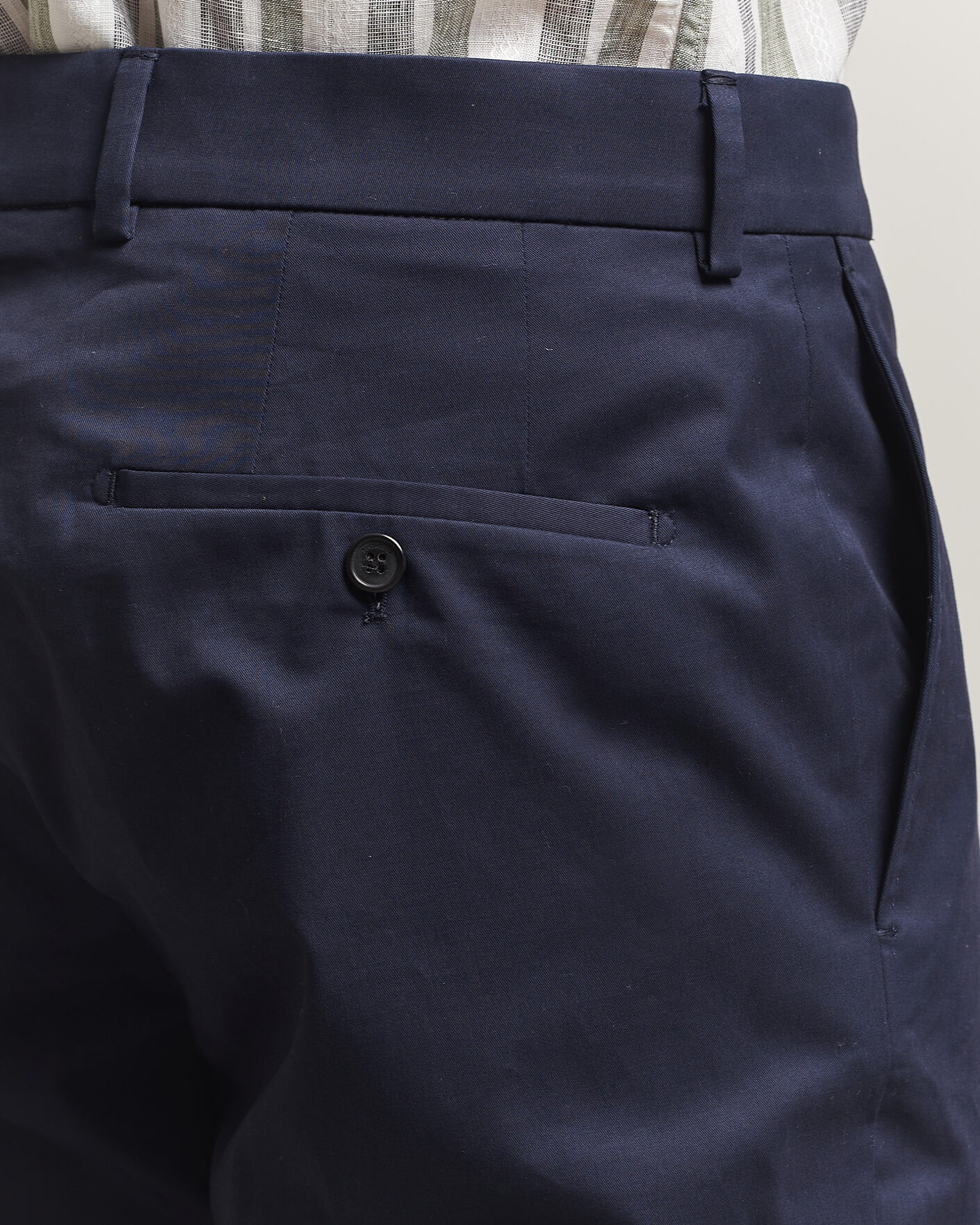 Herre | Bukser | Incotex | Regular Fit Flexgab Cotton Chinos Navy