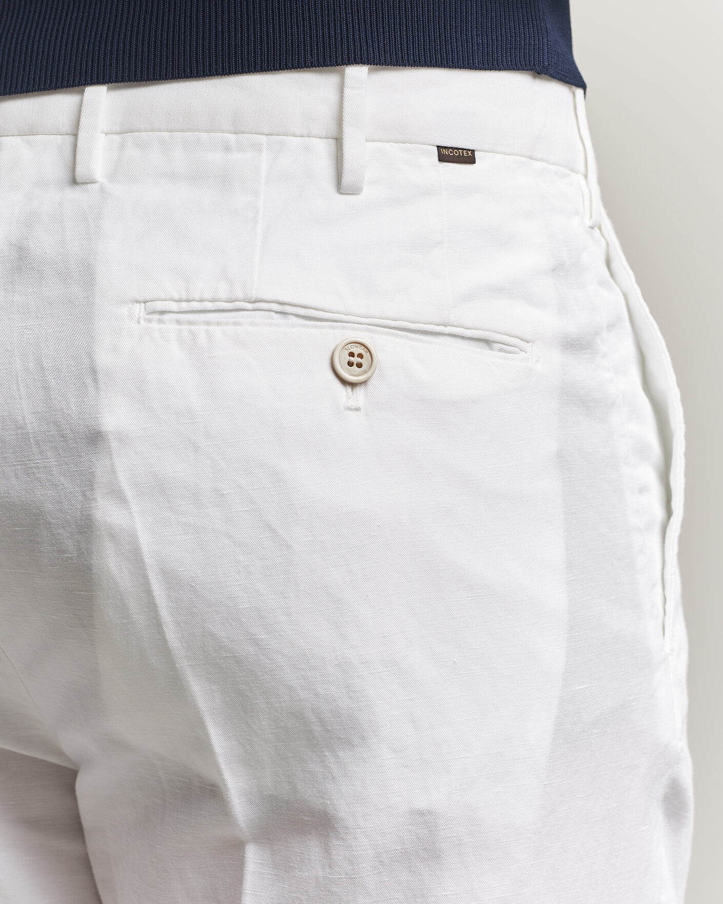 Herre | Bukser | Incotex | Regular Fit Chinolino Trousers White