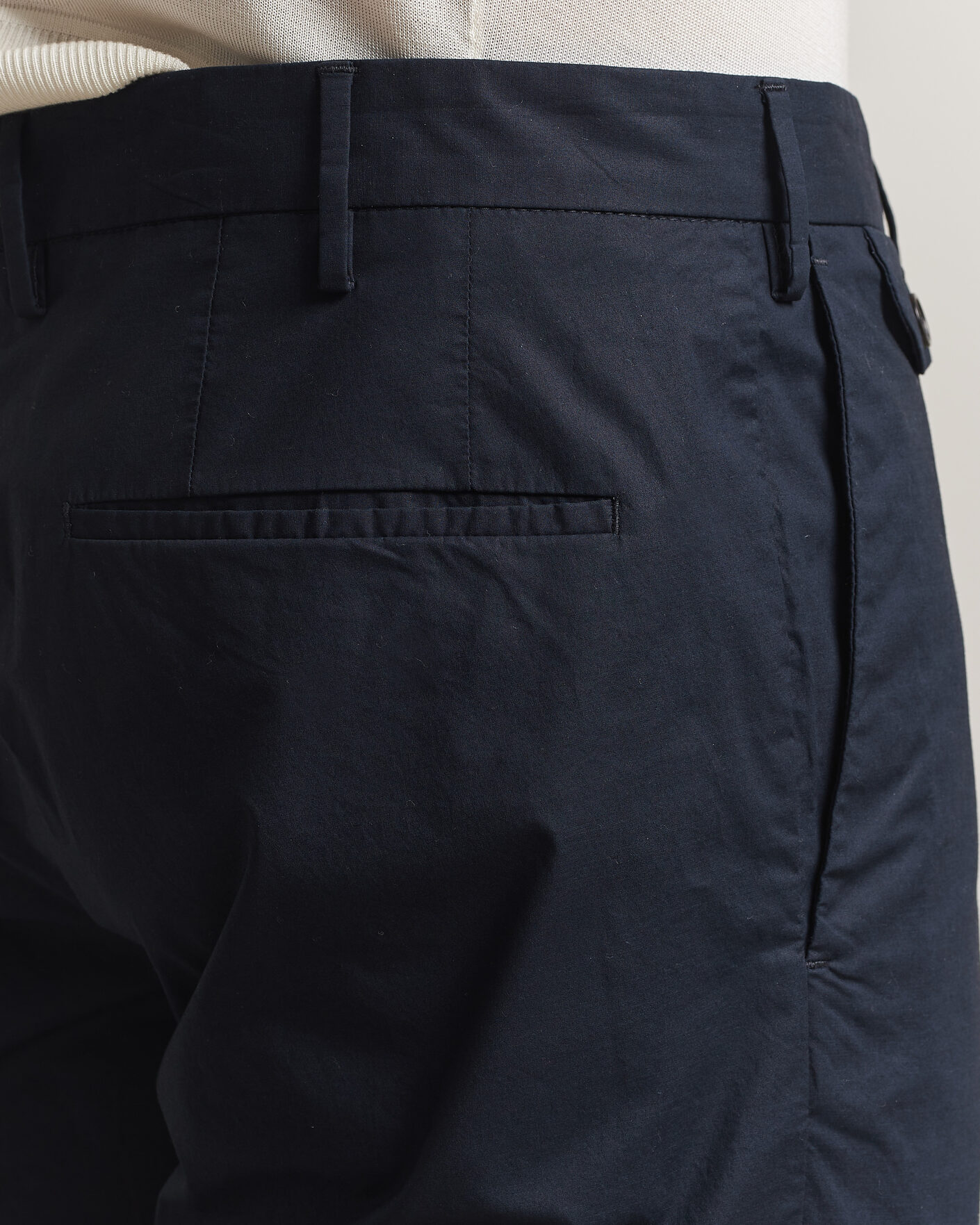Herre | Shorts | Incotex | Cotton Poplin Shorts Navy