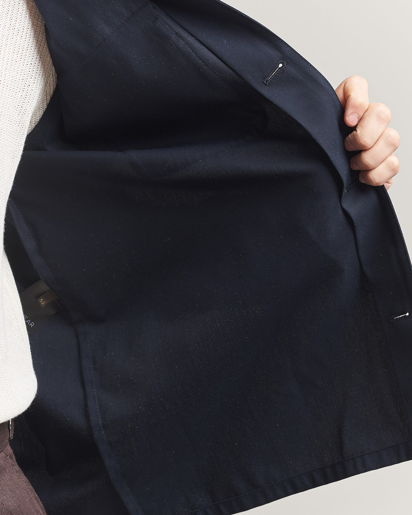 Herre | Skjorter | Incotex | Ice Cotton Twill Overshirt Navy