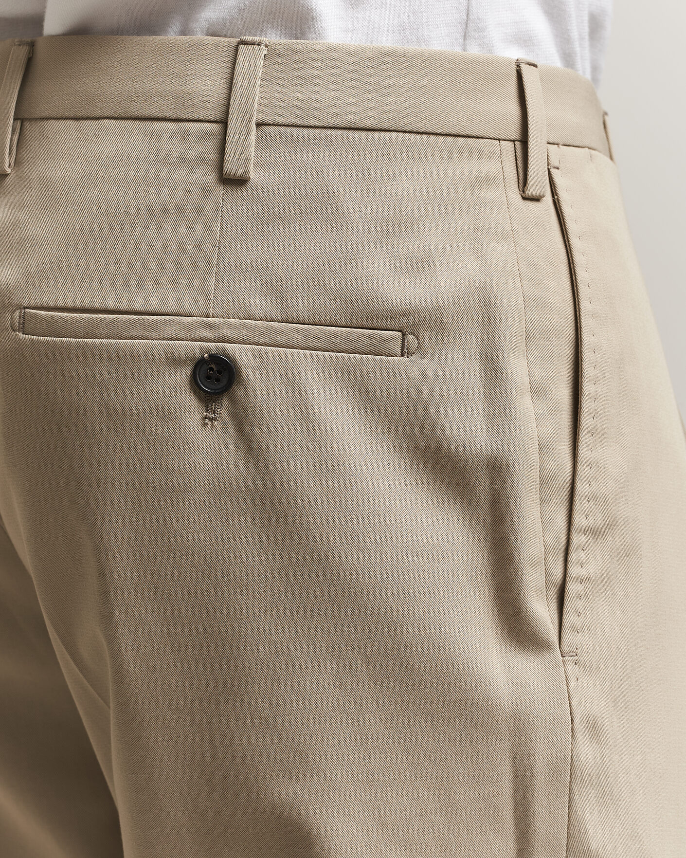 Herre | Bukser | Incotex | Ice Cotton Twill Pants Sand
